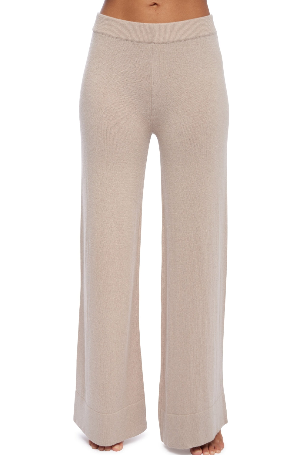 Westside women's cashmere jumper - jute - Mahogany