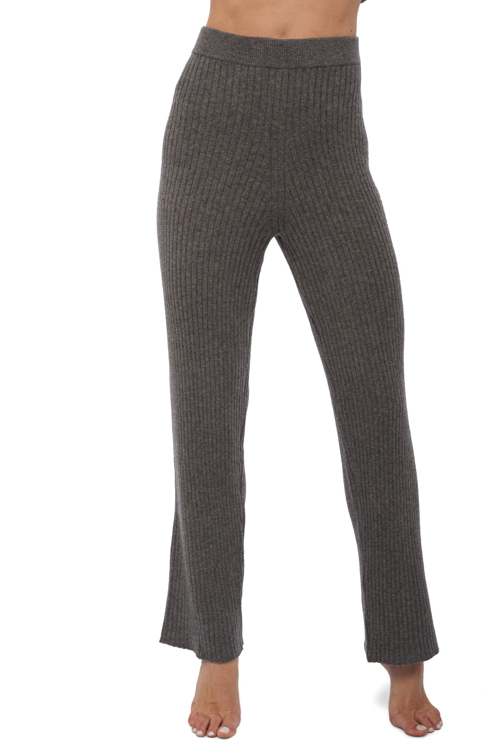 Avignon women's cashmere jumper - marl marmot - Mahogany