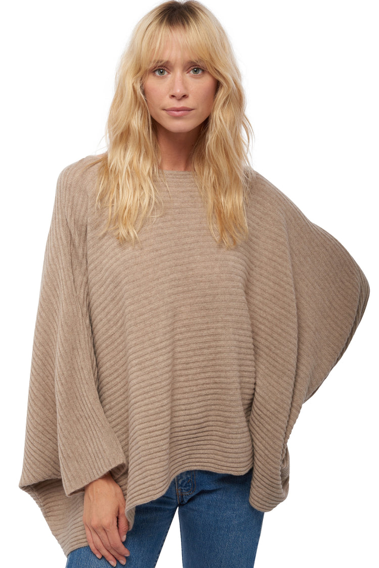 Veel in cashmere women's - natural brown - Mahogany