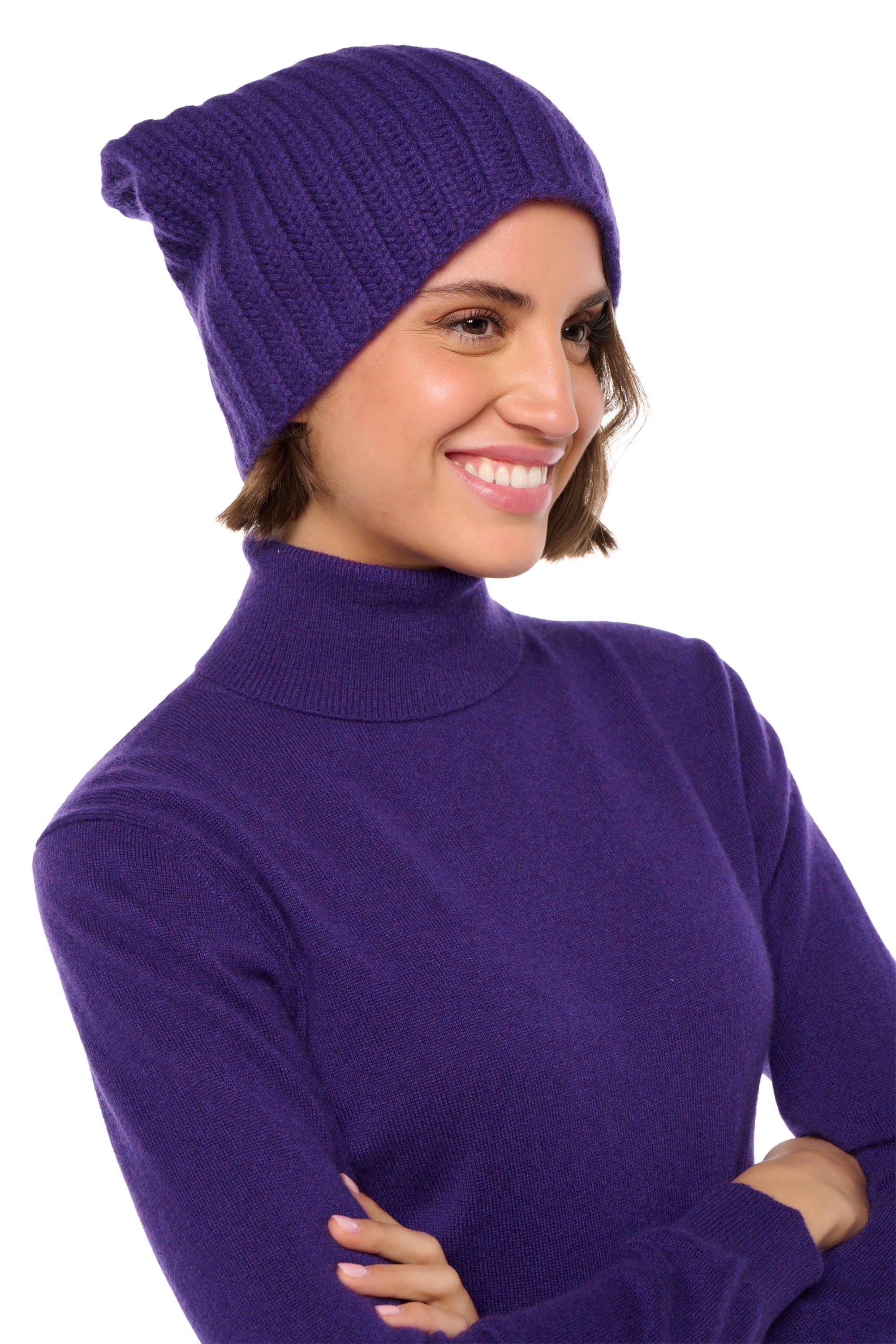 Youpie unisex cashmere - deep purple - Mahogany