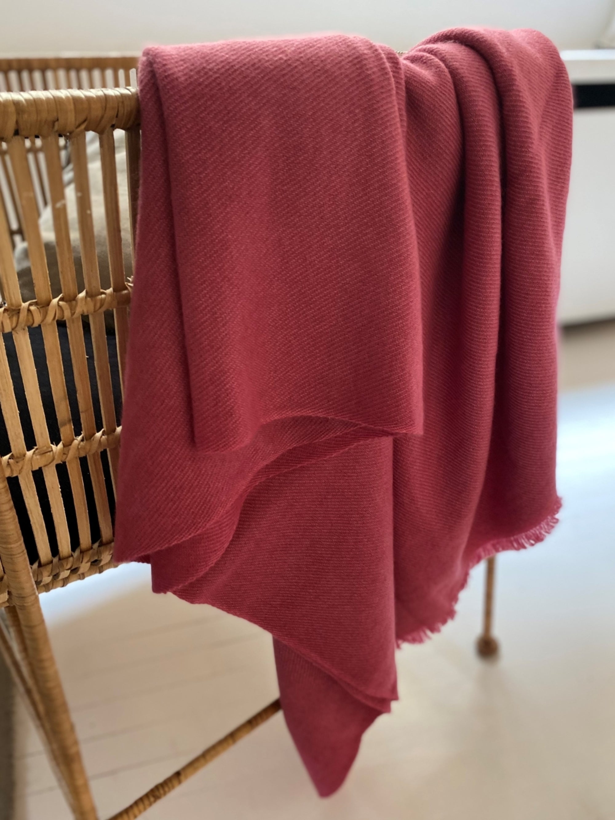 Toodoo Plain L in mixed cashmere - rosewood - Mahogany