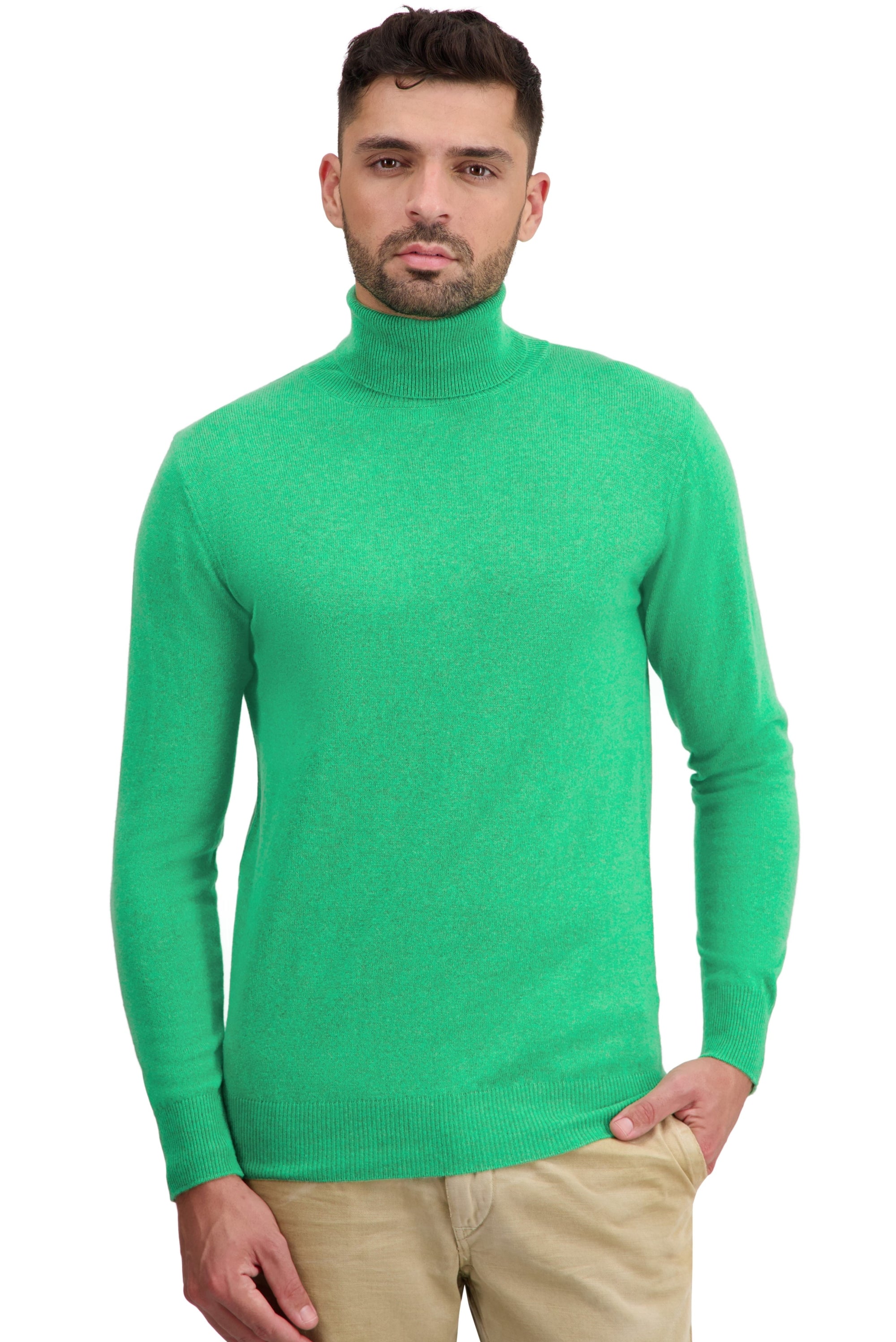 Tarry men's cashmere jumper - midori - Mahogany