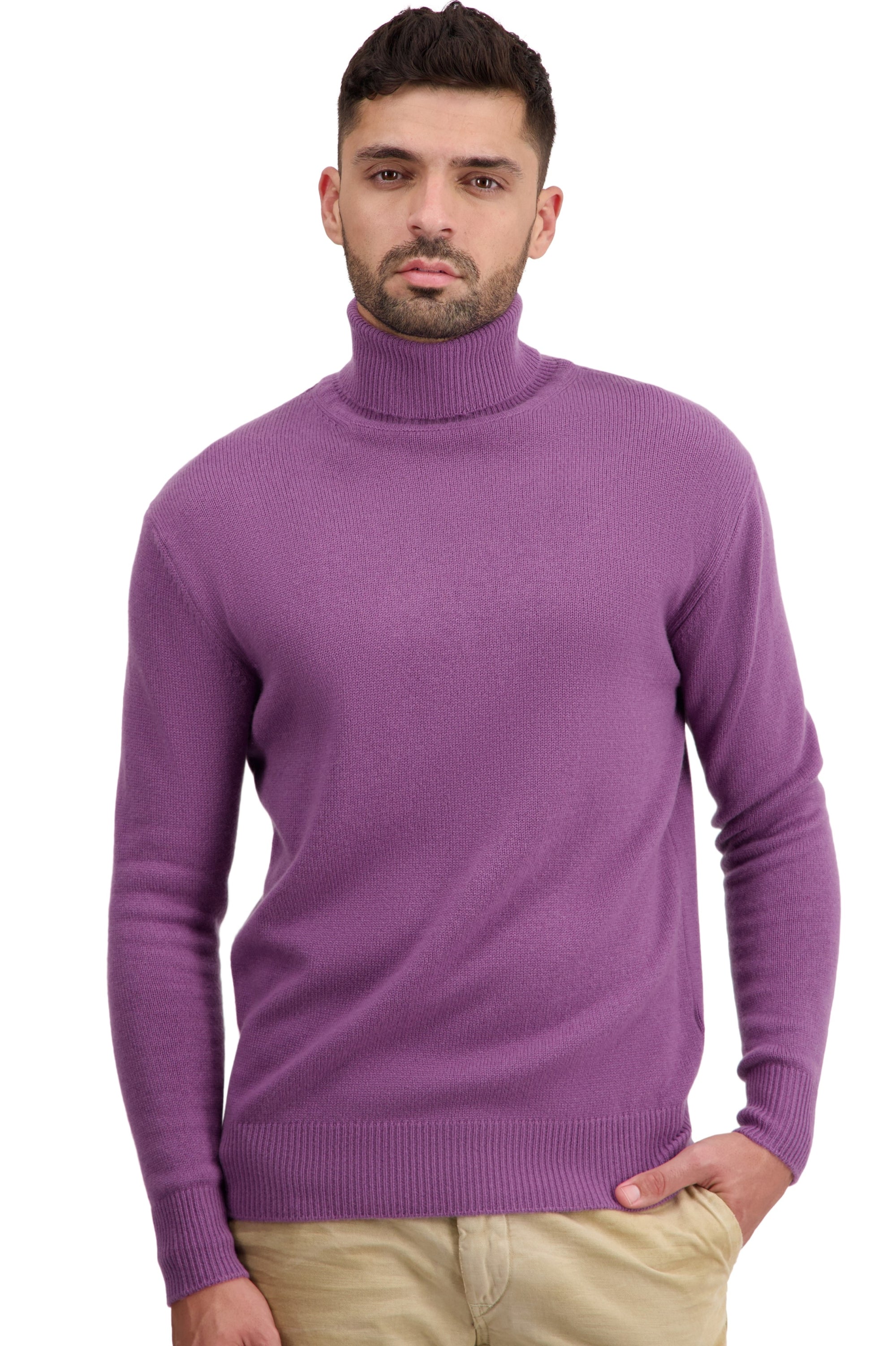 Torino cashmere men's jumper - voodoo - Mahogany