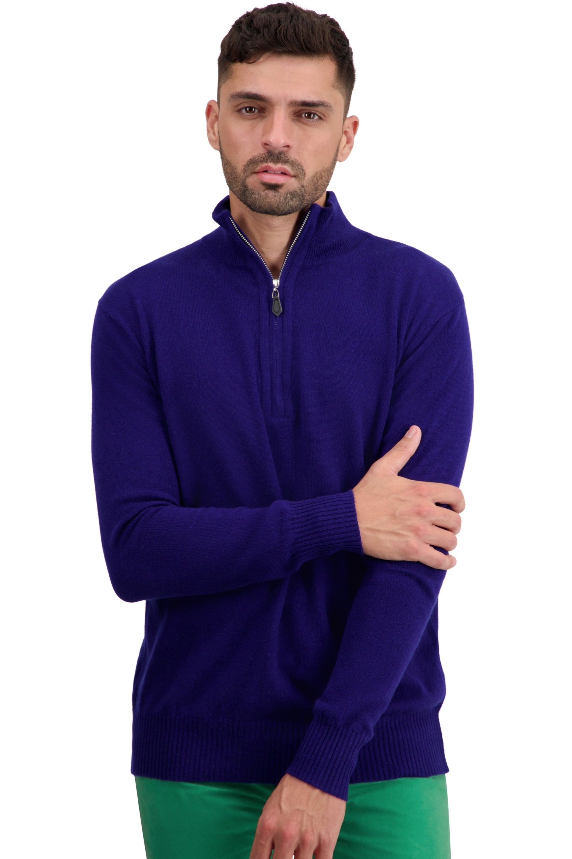 Toulon cashmere jumper for men - french navy - Mahogany