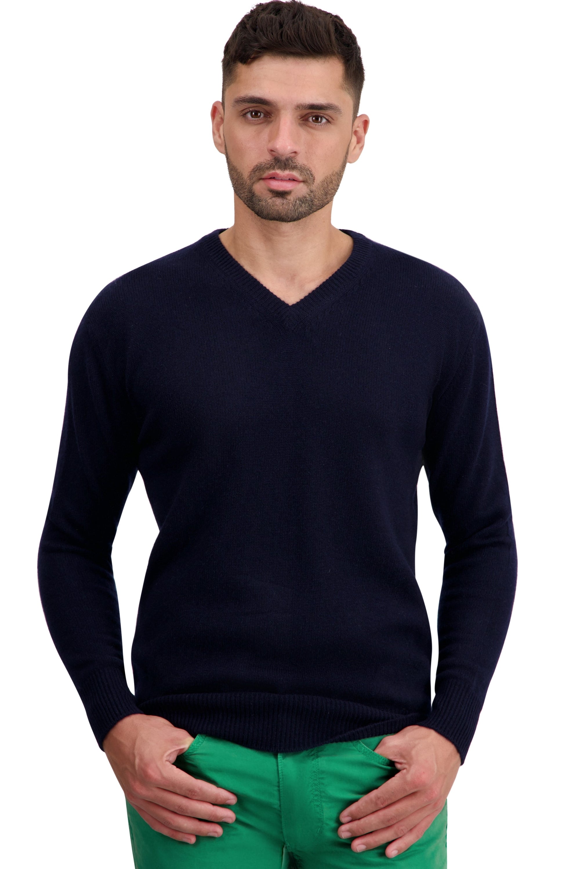 Tour cashmere jumper for men - dark navy - Mahogany