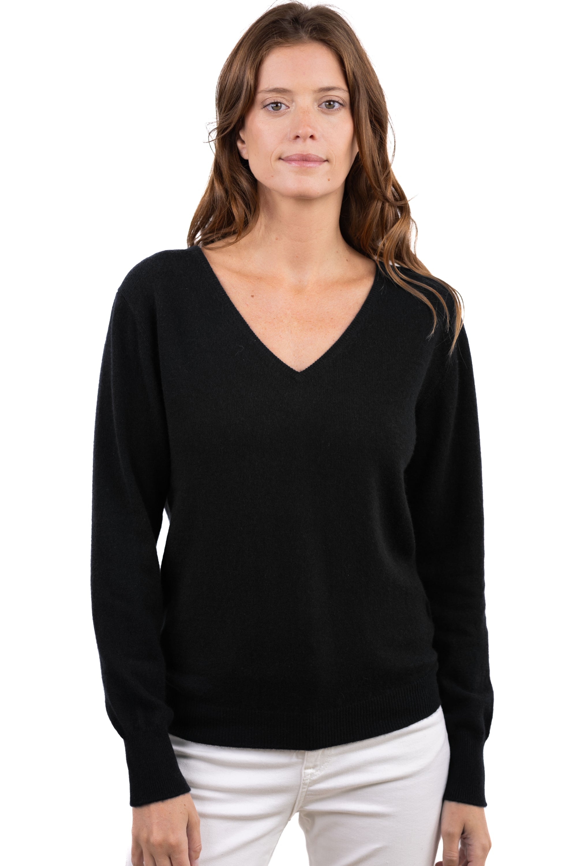 Trieste women's cashmere jumper - black - Mahogany