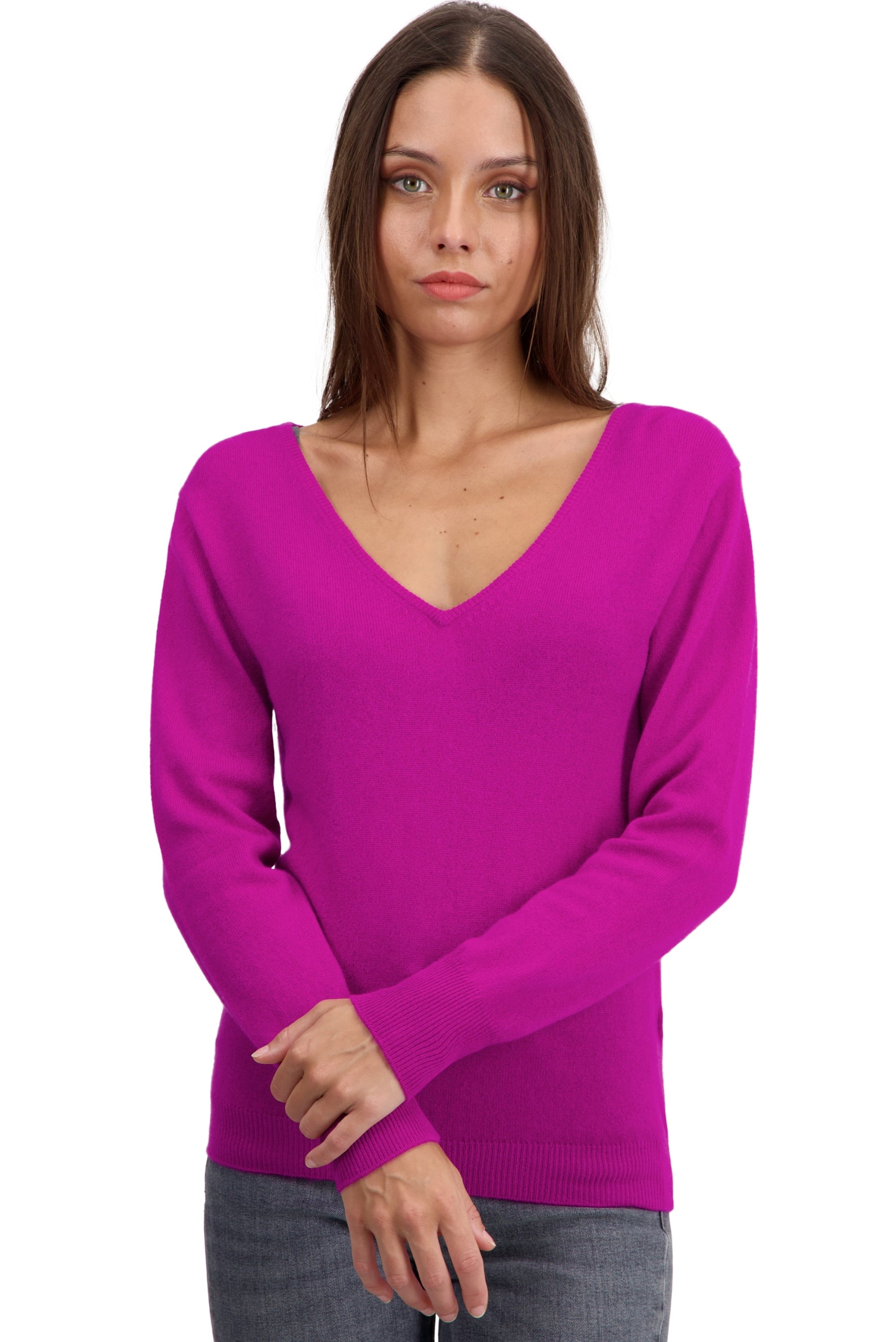 Trieste women's cashmere jumper - radiance - Mahogany
