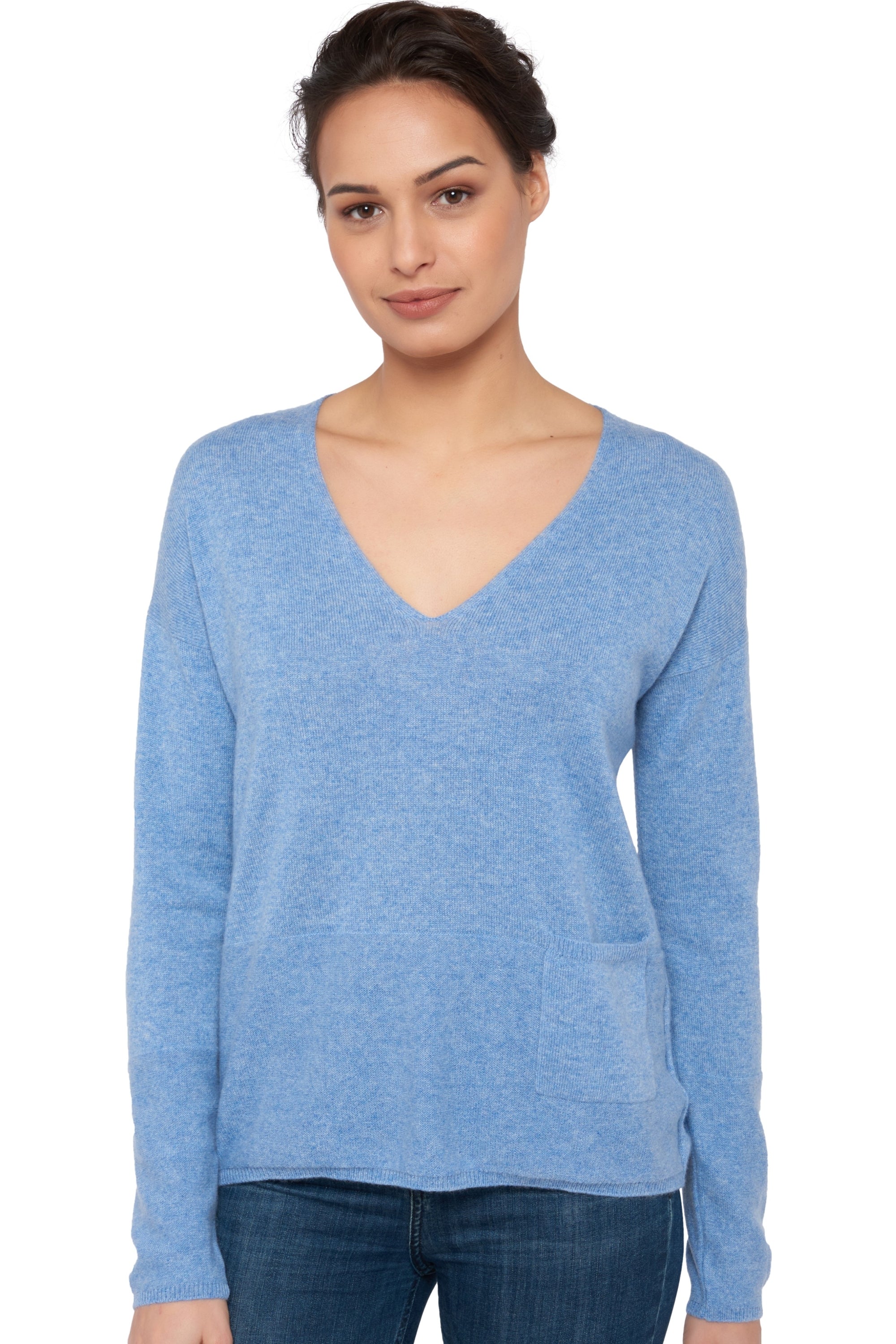 Uliana women's cashmere jumper - mirage - Mahogany