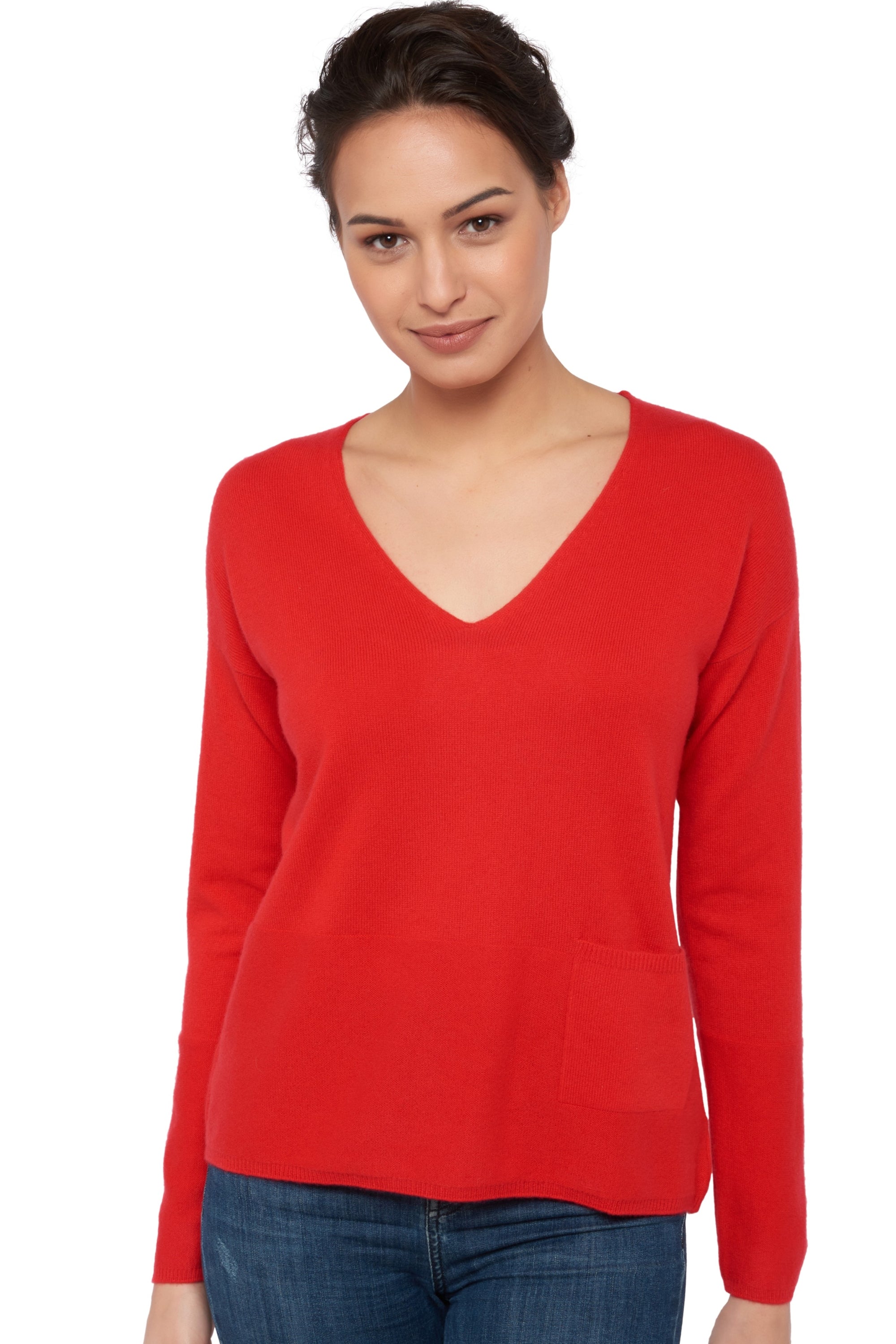 Uliana women's cashmere jumper - red - Mahogany