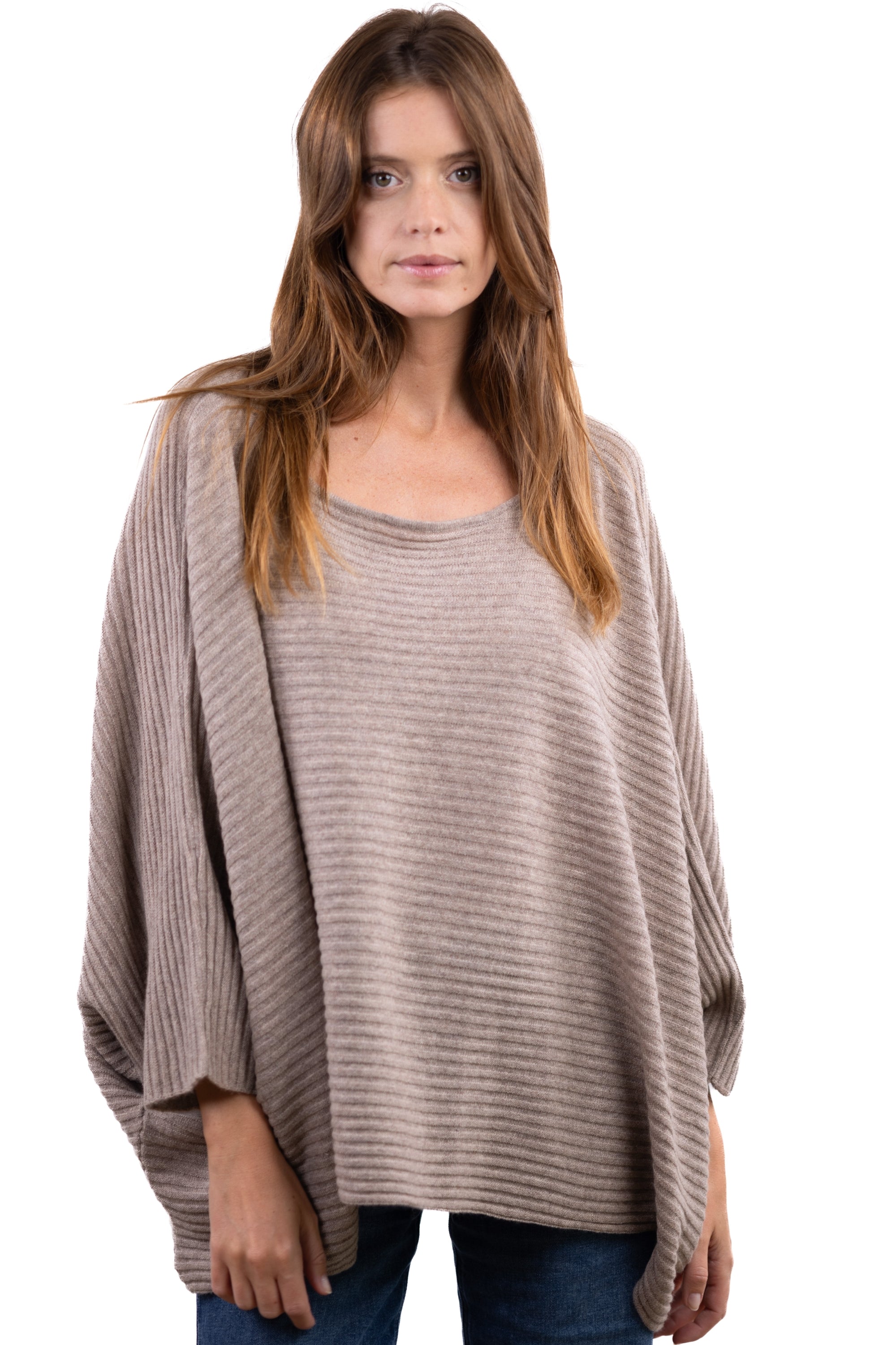 Veel in cashmere women's - toast - Mahogany