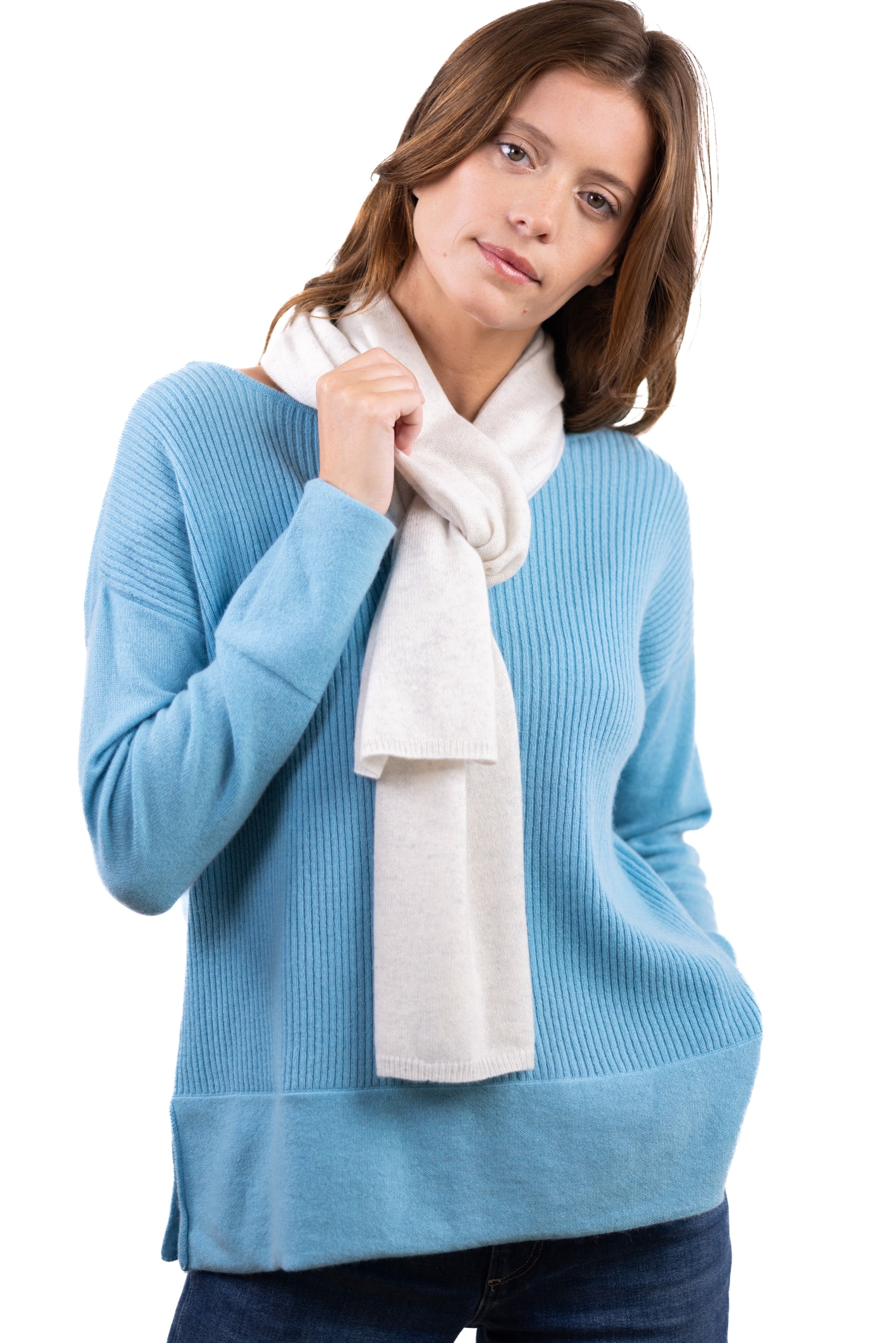 Ozone in mixed cashmere - phantom - Mahogany
