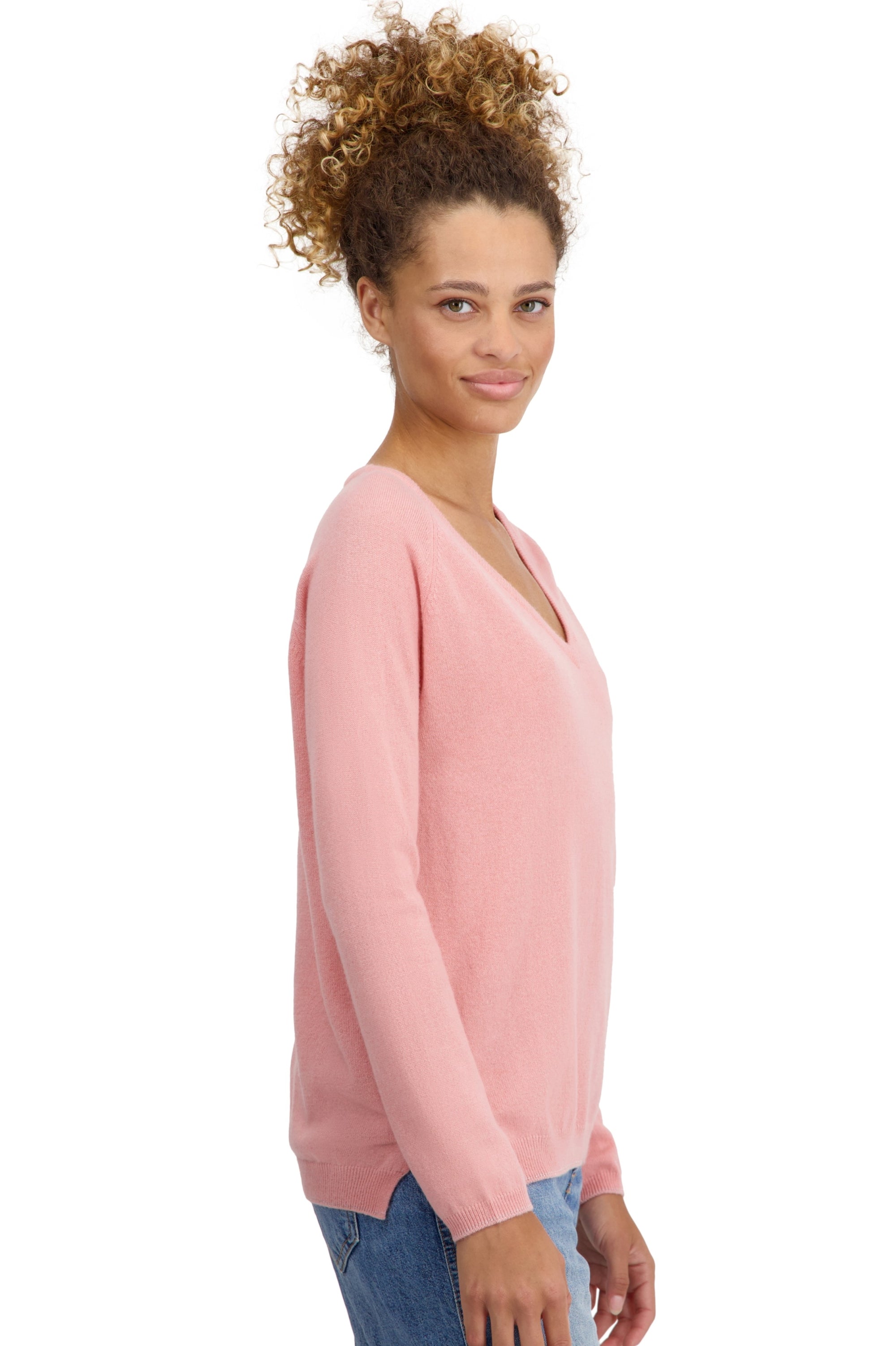Zanjan in cashmere for women - tea rose - Mahogany