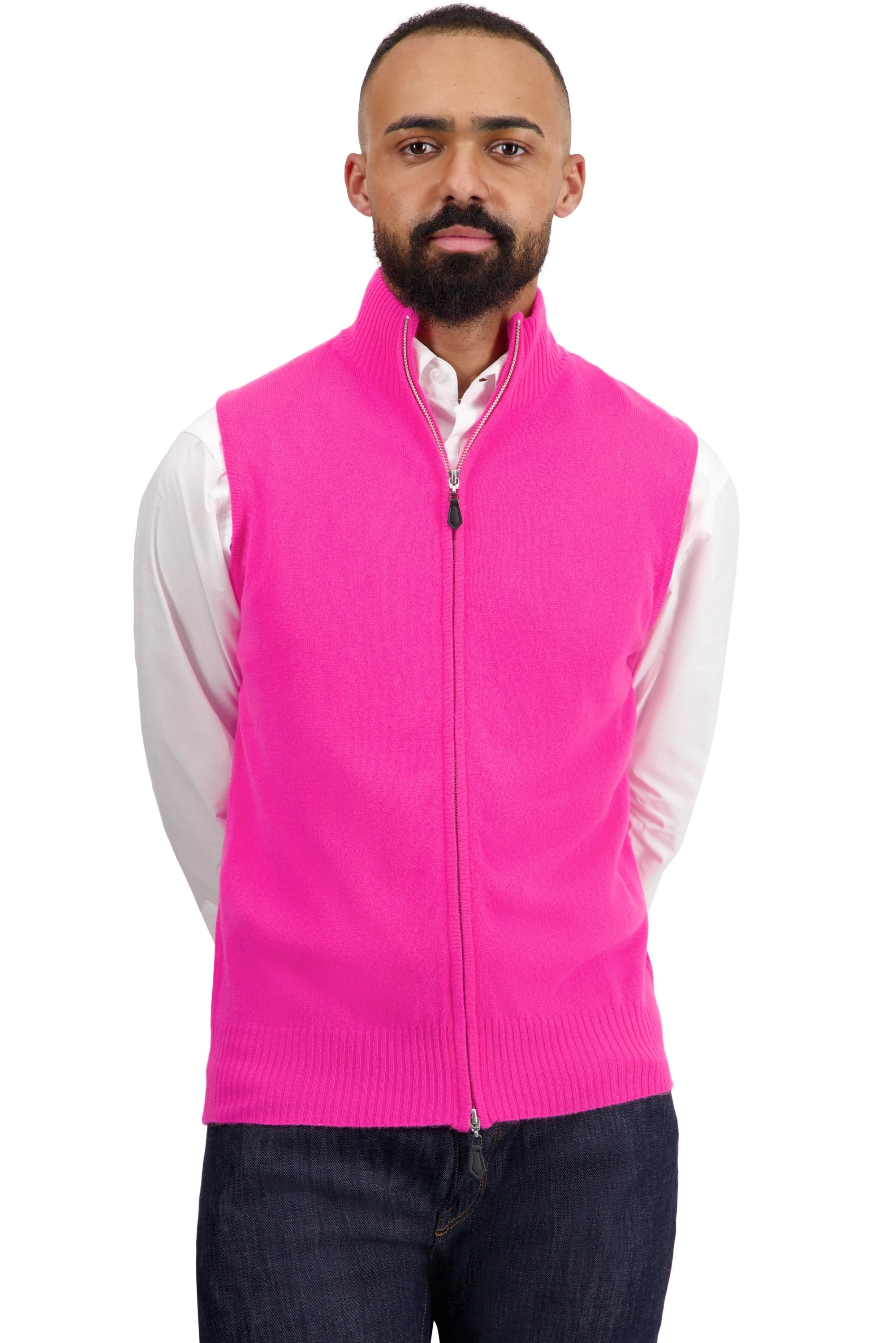 Dali men's cashmere jumper - dayglo - Mahogany
