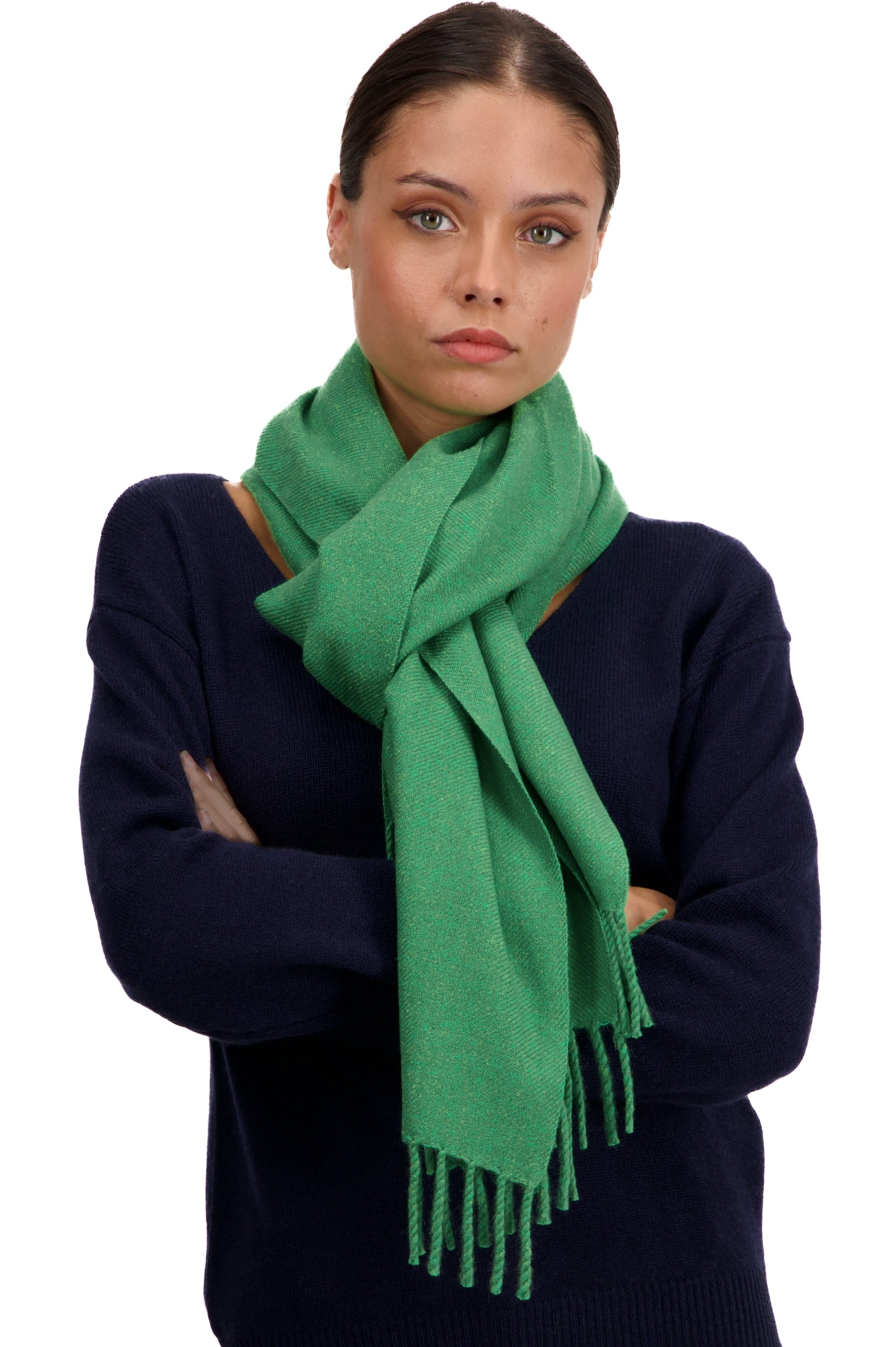 Tartempion en cachemire femme - Vue 2 - basil - Mahogany