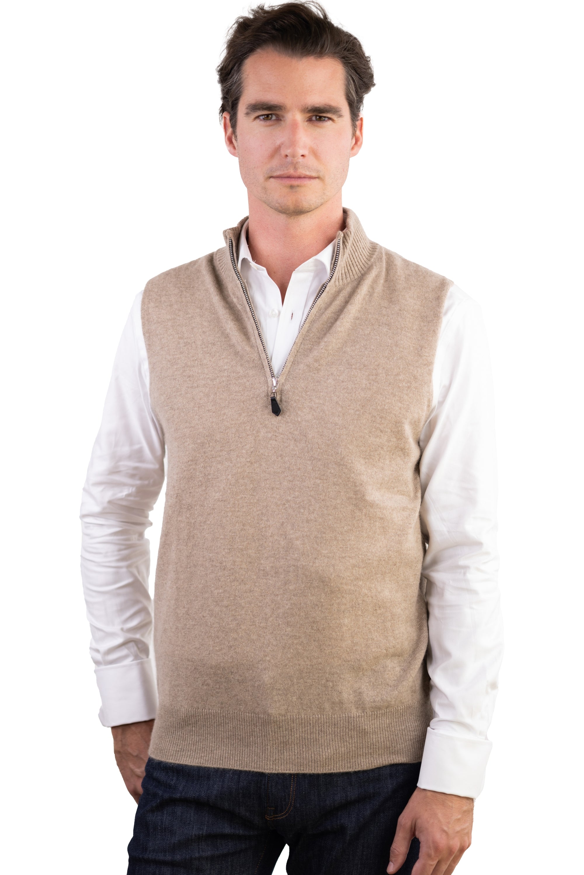 Texas in cashmere for men - natural brown - Mahogany