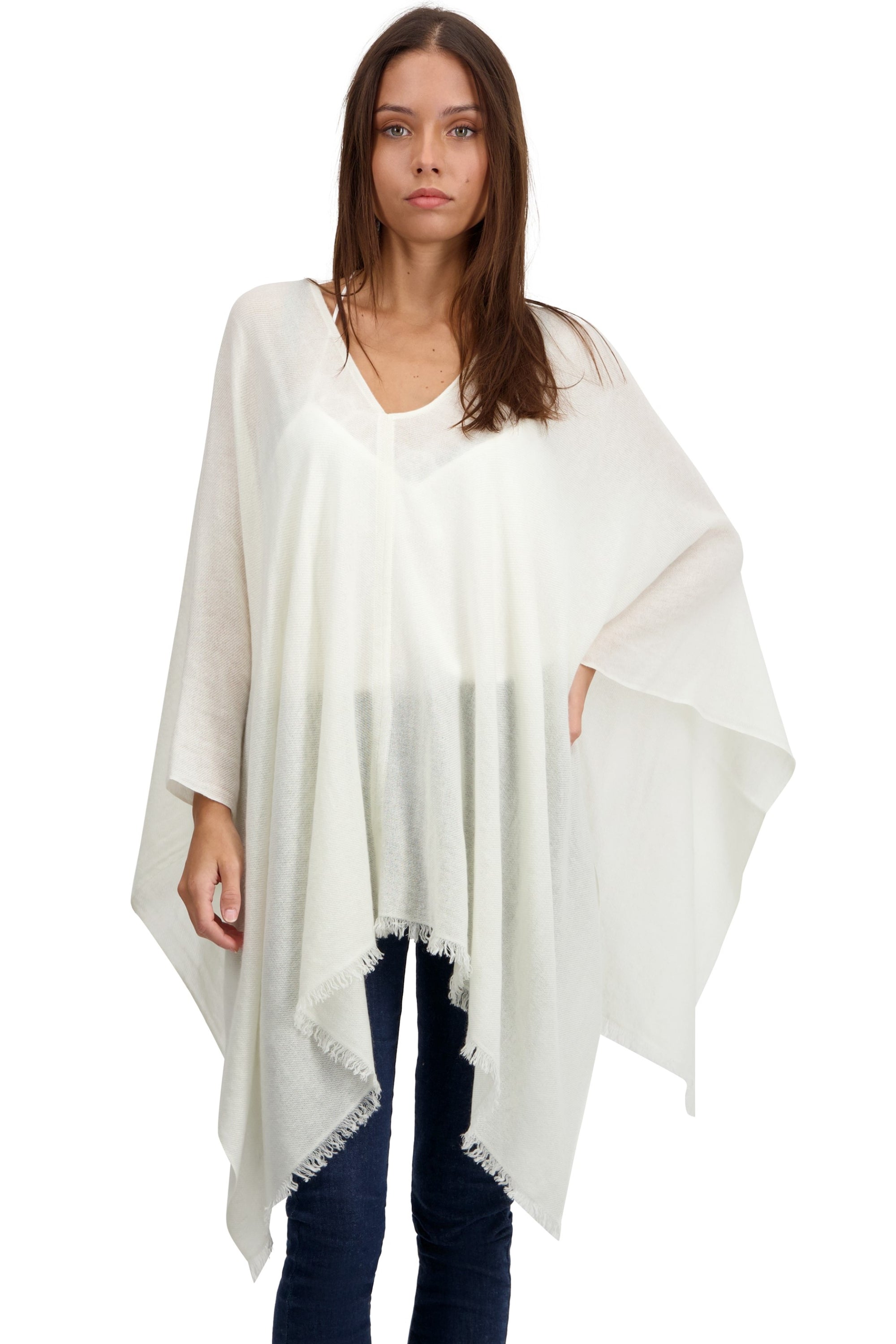 Tokyo in cashmere for women - milk - Mahogany
