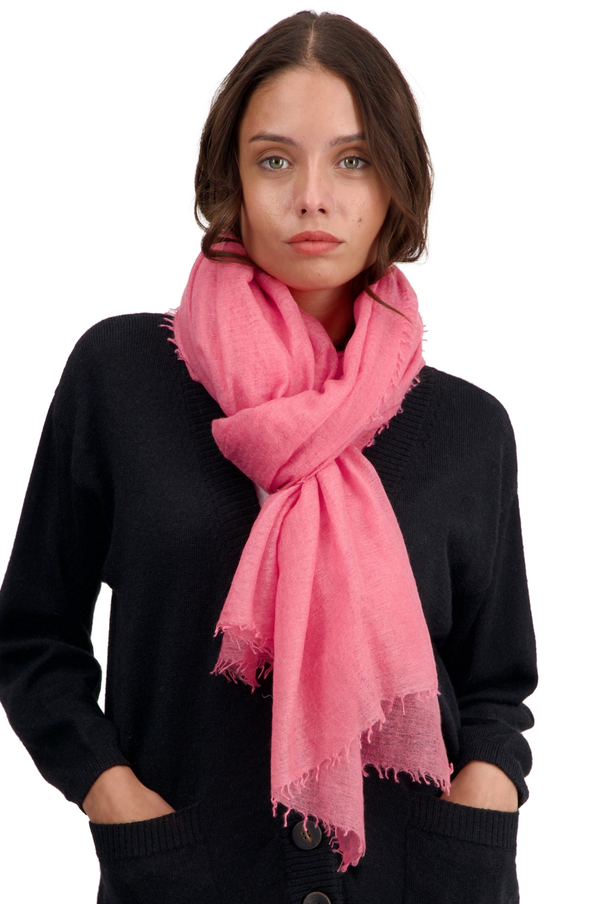 Tonka in mixed cashmere - Sorbet - Mahogany