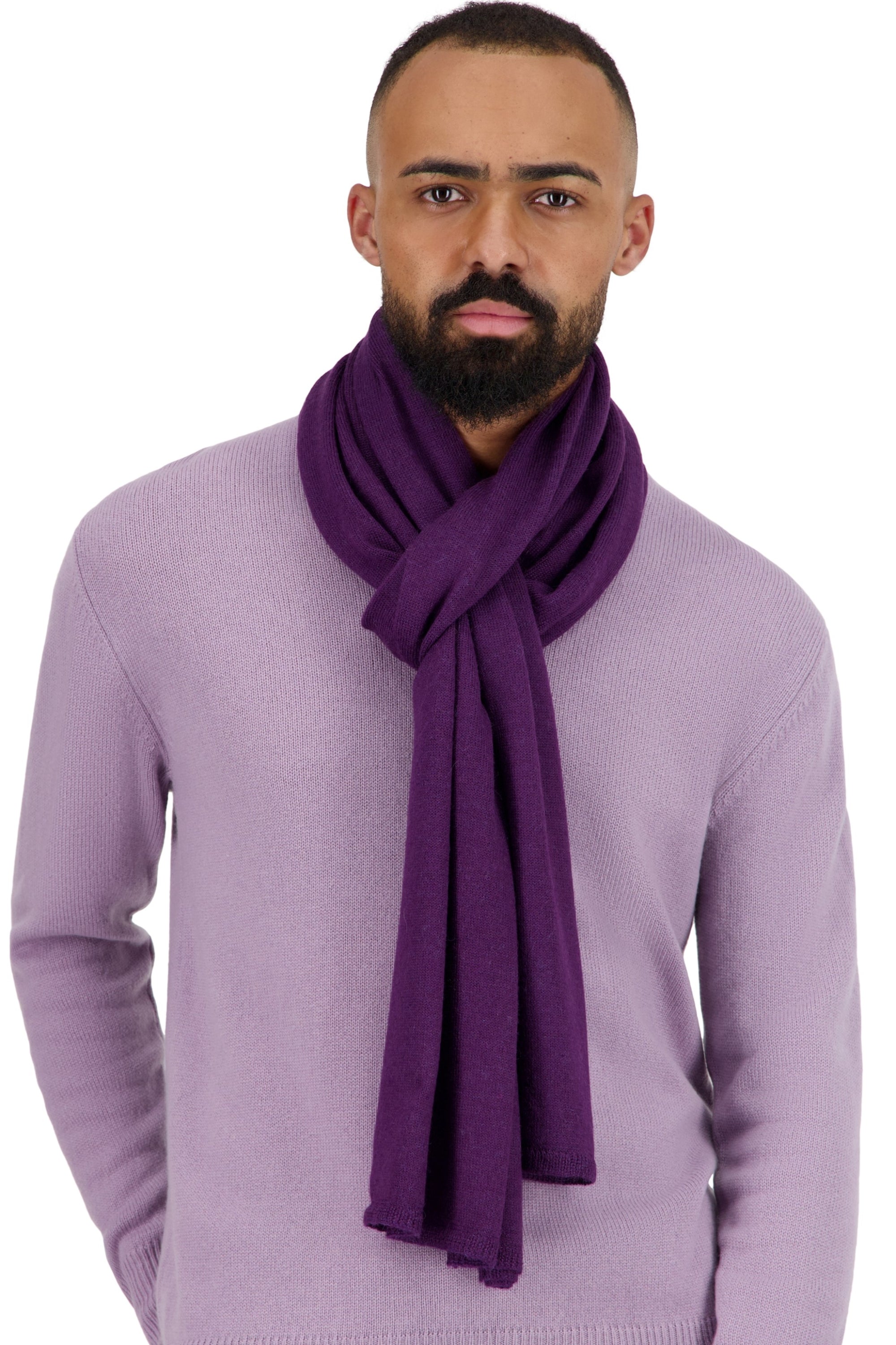 Tyson in unisex baby alpaca - purple - Mahogany