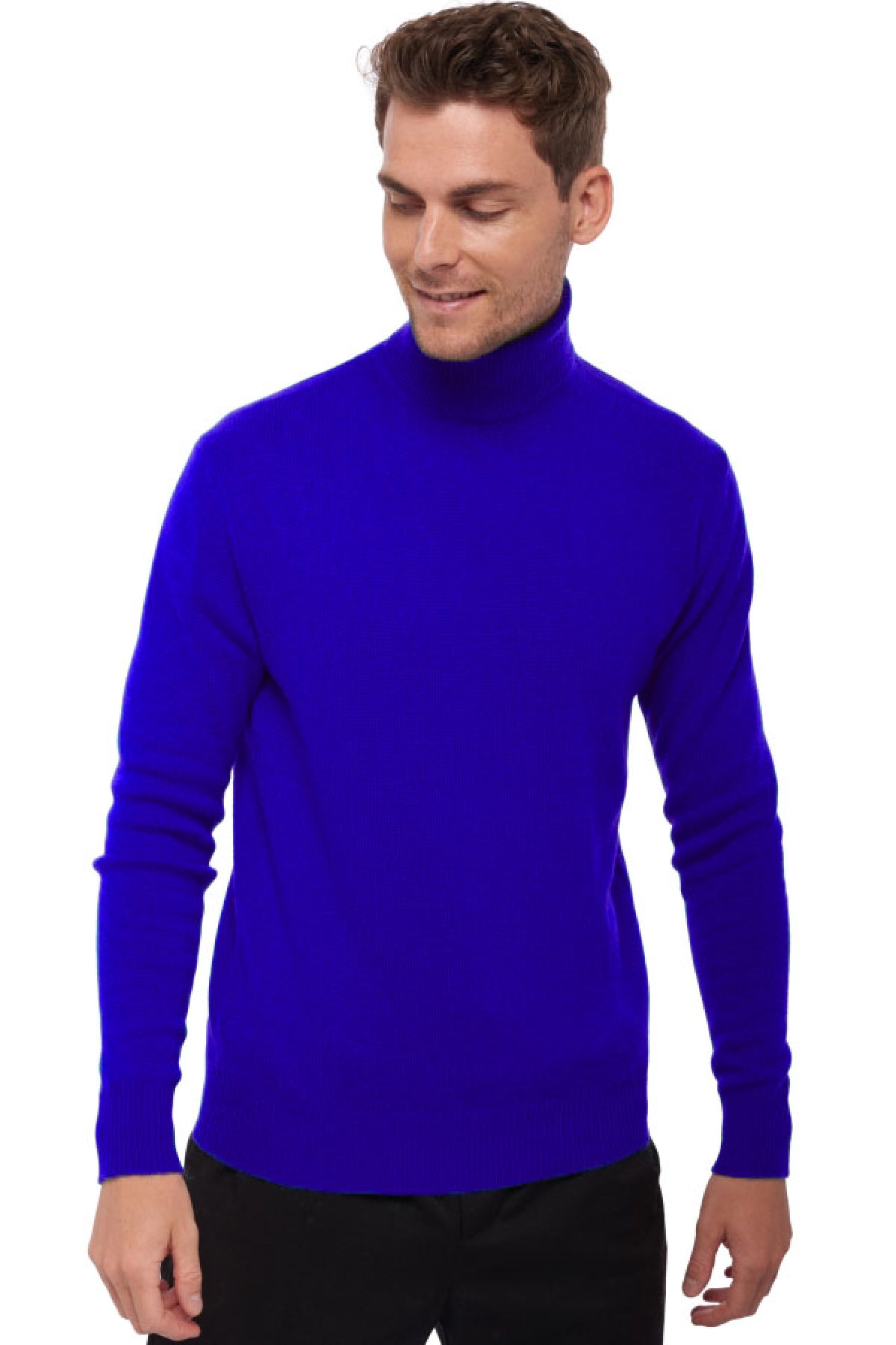 Edgar 4F in cashmere for men - regatta blue - Mahogany