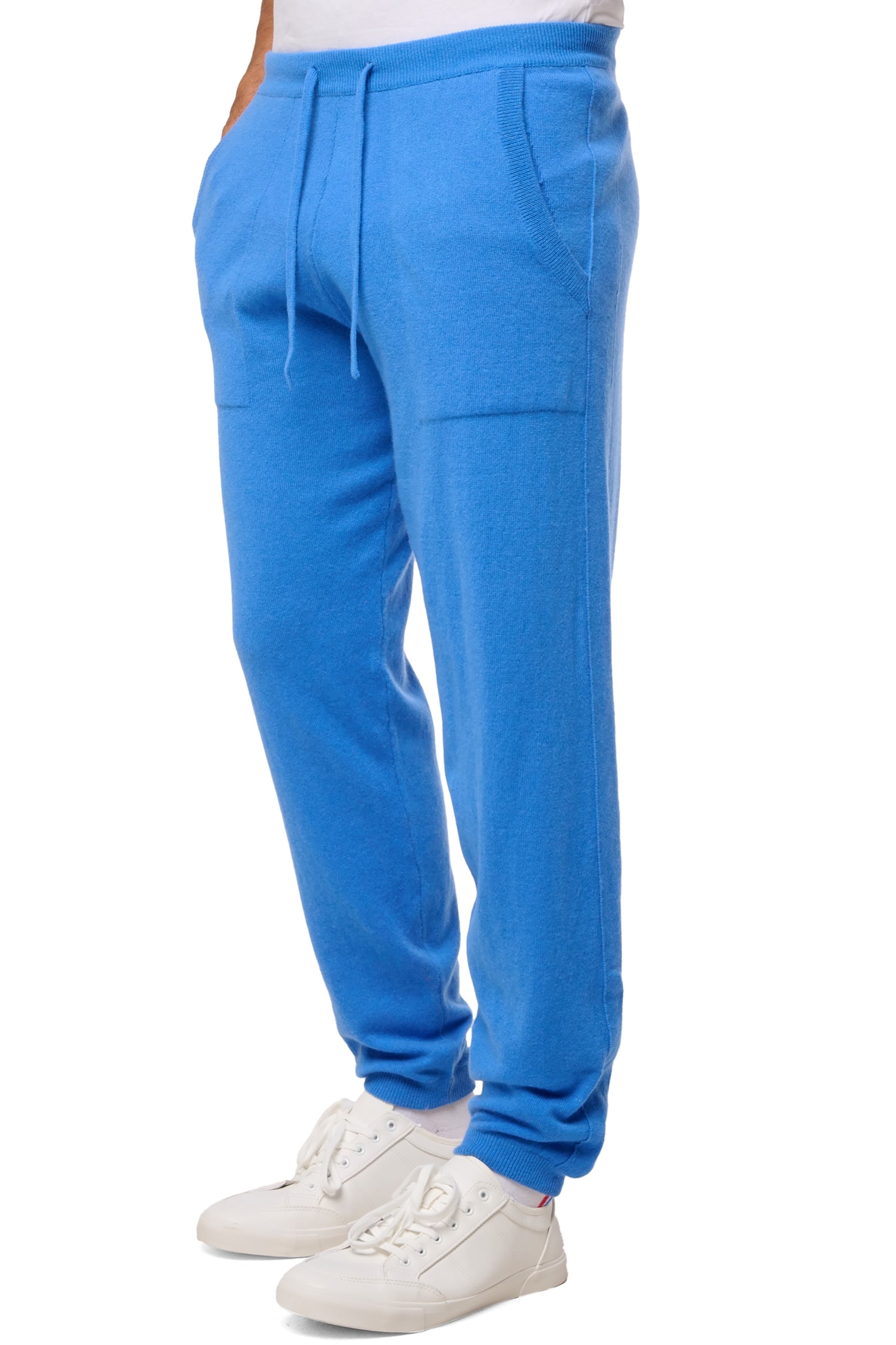 Sanaga in men's cashmere - tetbury blue - Mahogany