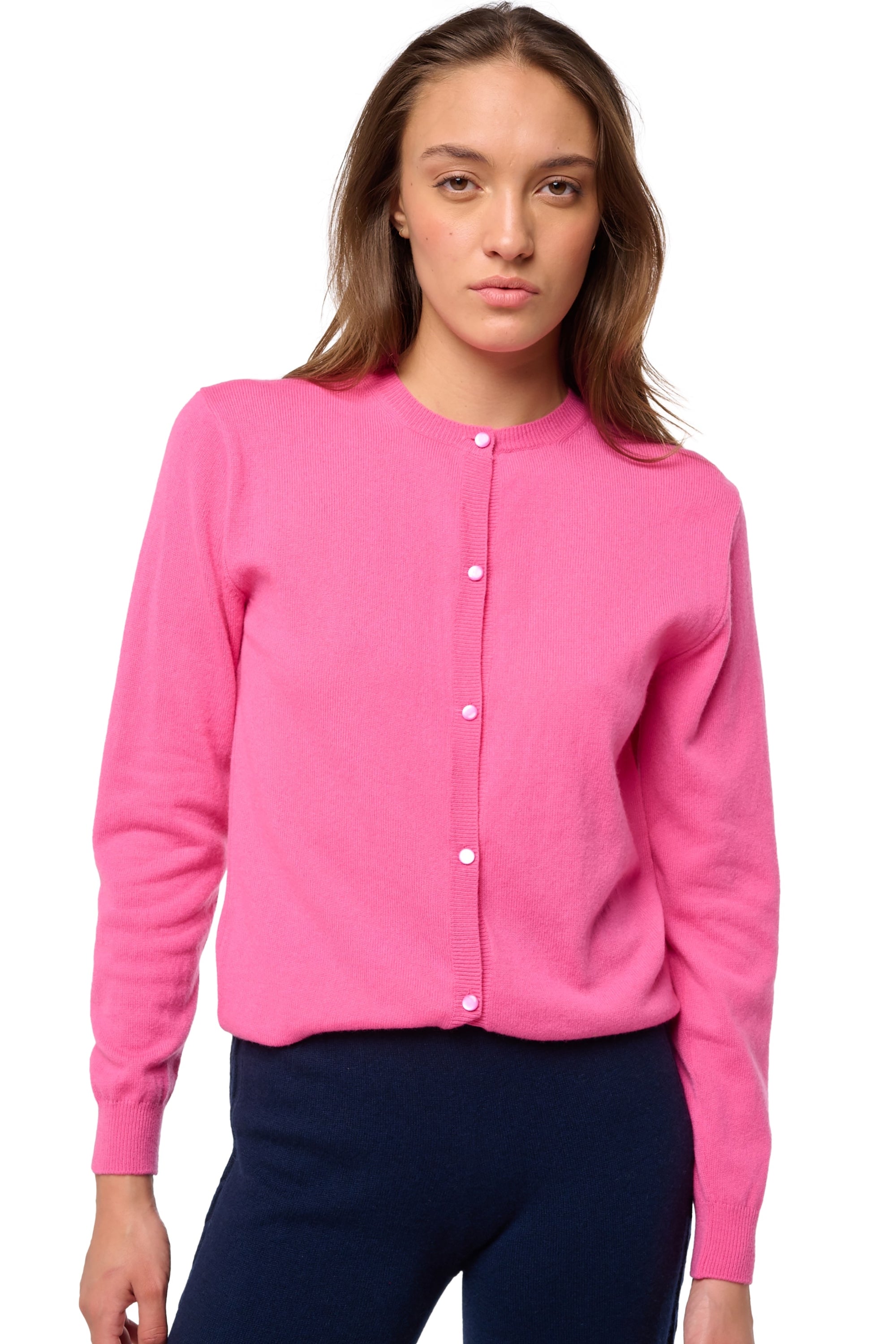 Tyra women's cashmere - flashy rose - Mahogany