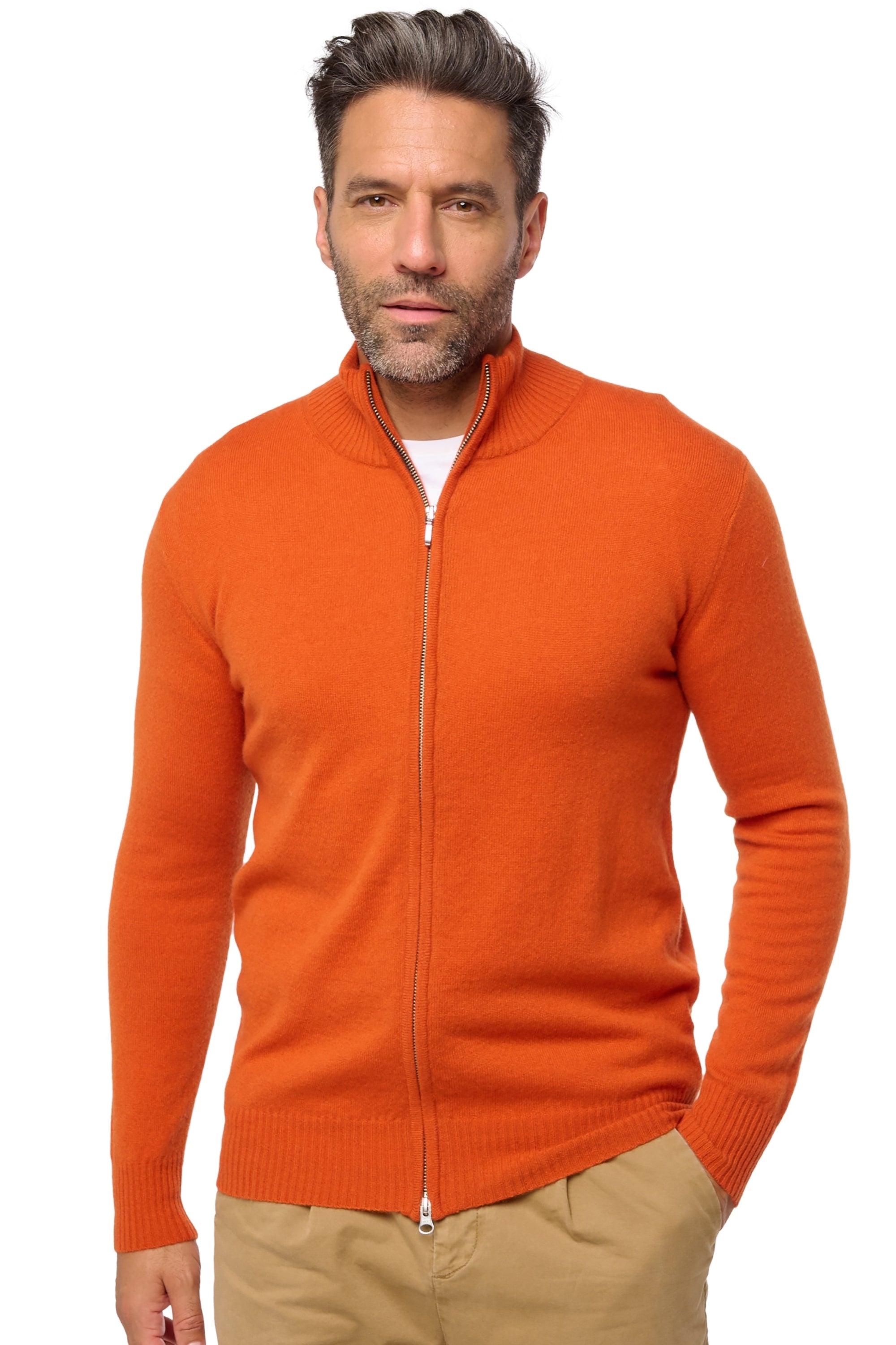 Thobias men's cashmere jumper - marmelade - Mahogany