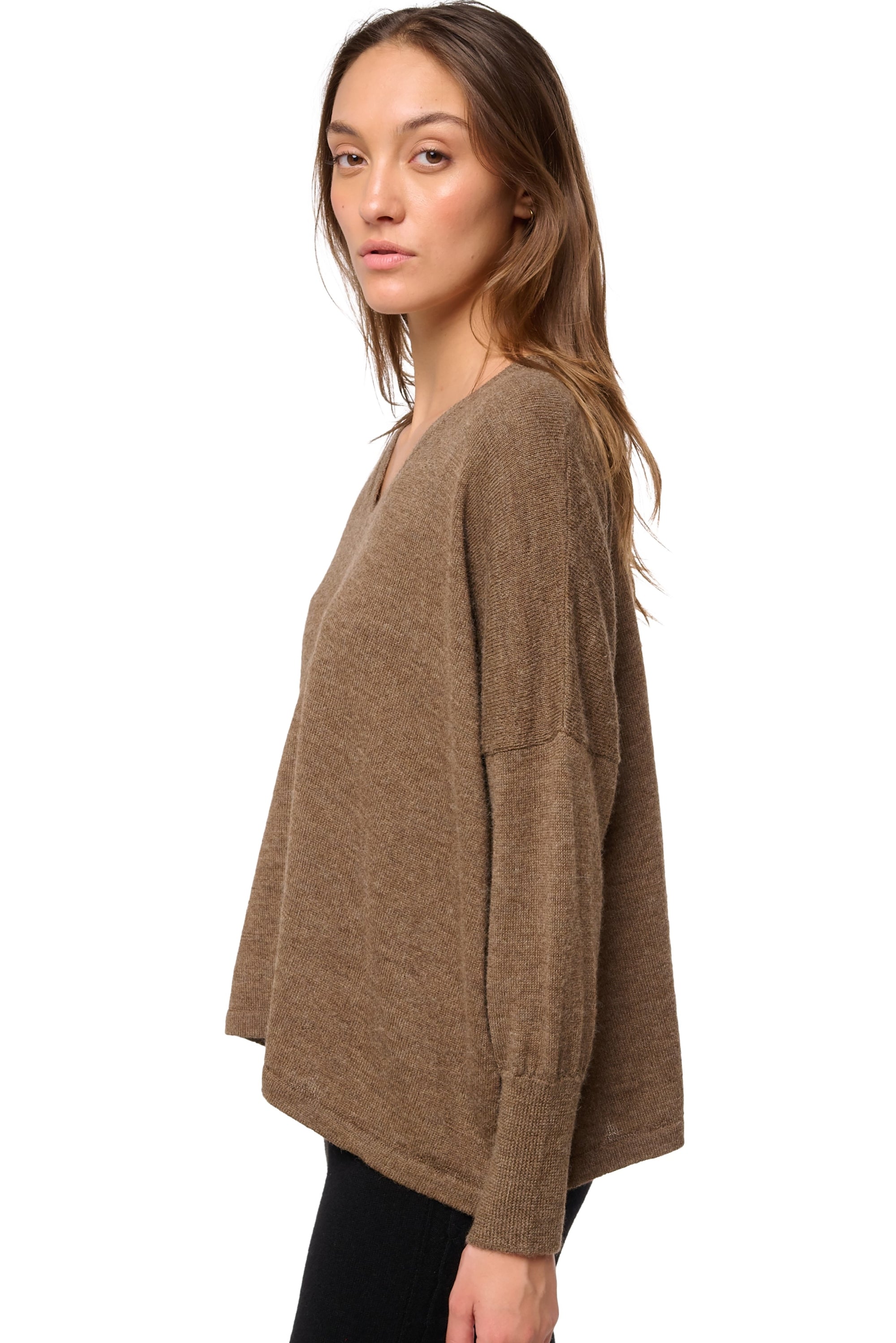 Damara en baby alpaga femme - Vue 1 - naturel - Mahogany