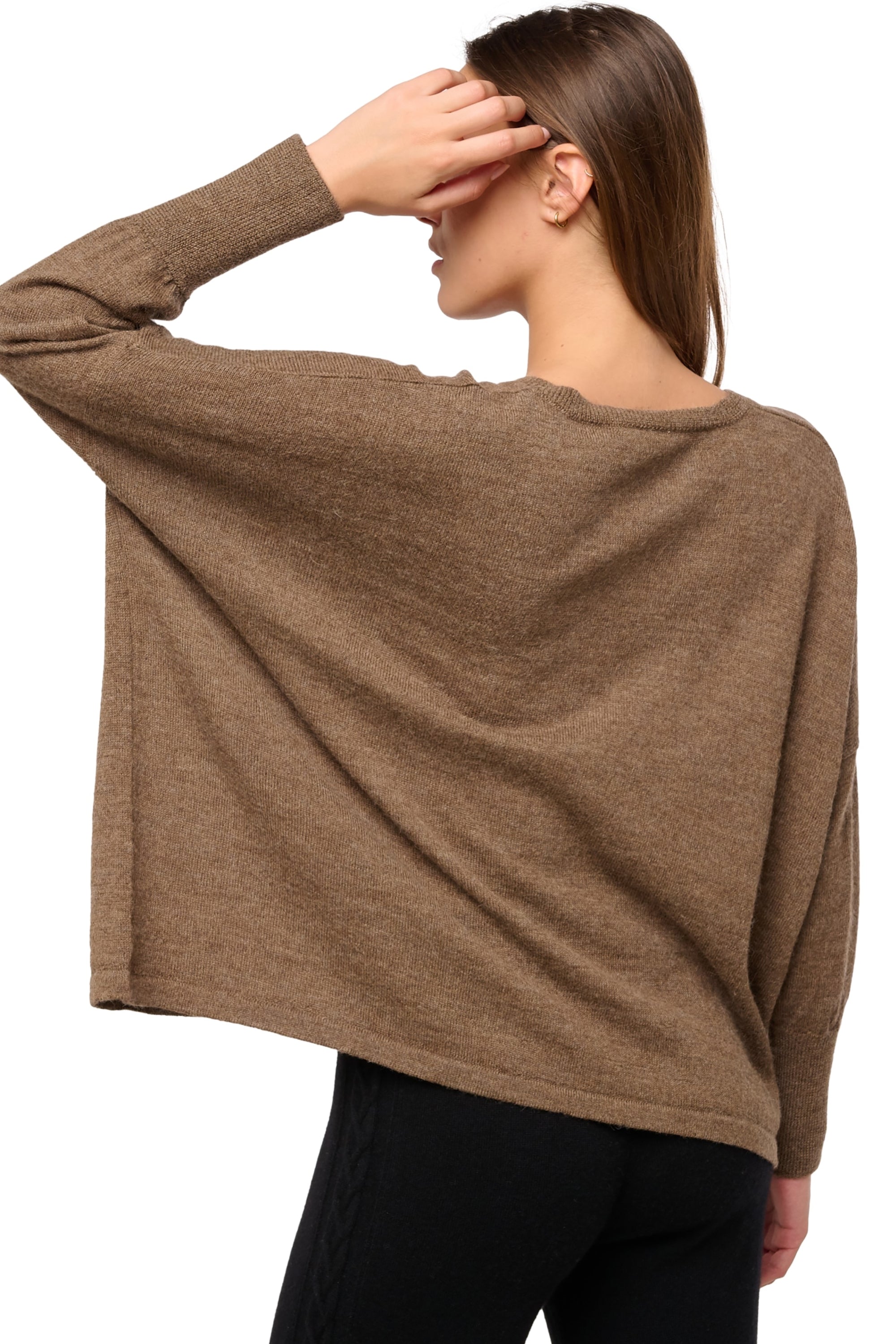 Damara en baby alpaga femme - Vue 3 - naturel - Mahogany