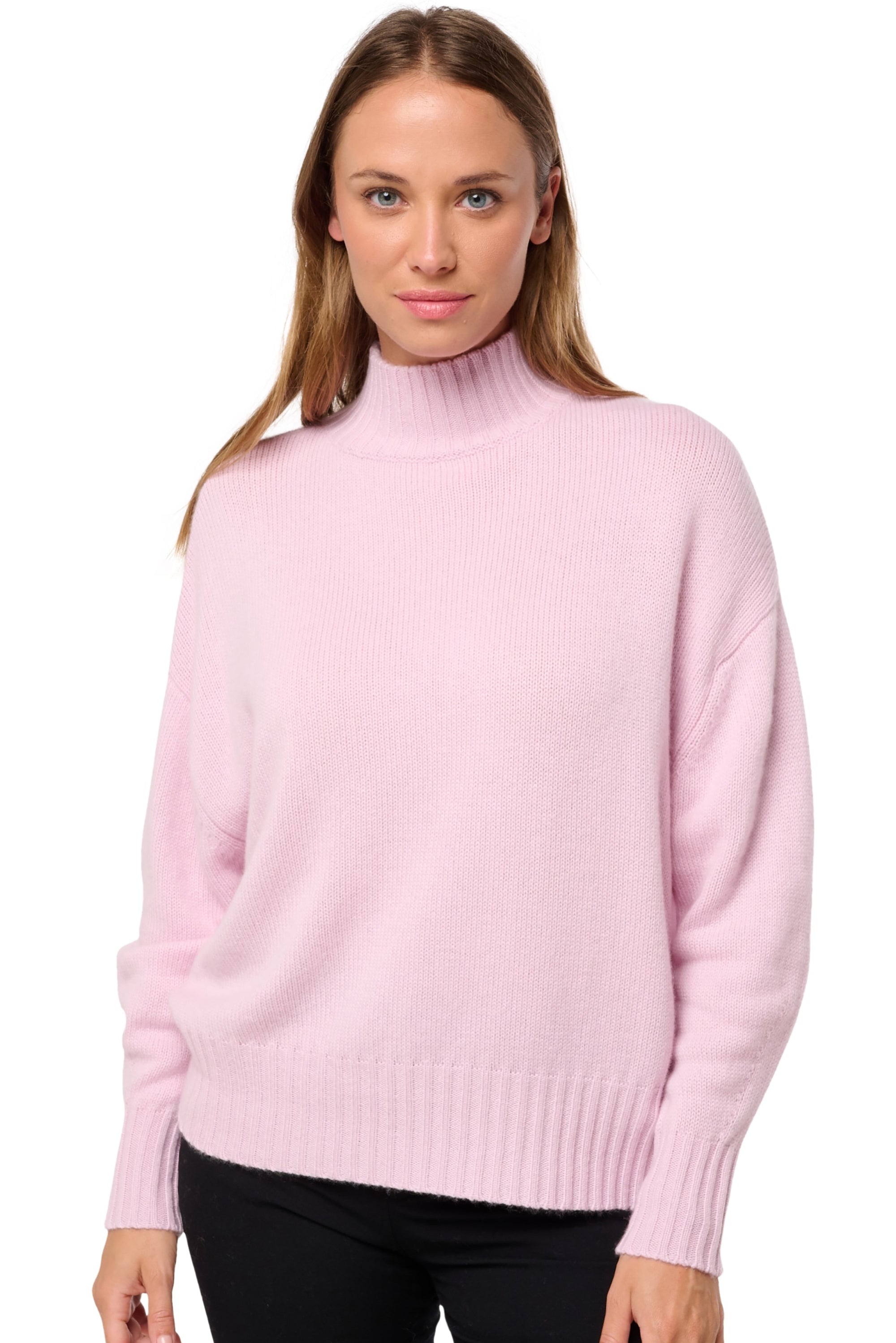 Daniella women's cashmere - pale purple - Mahogany
