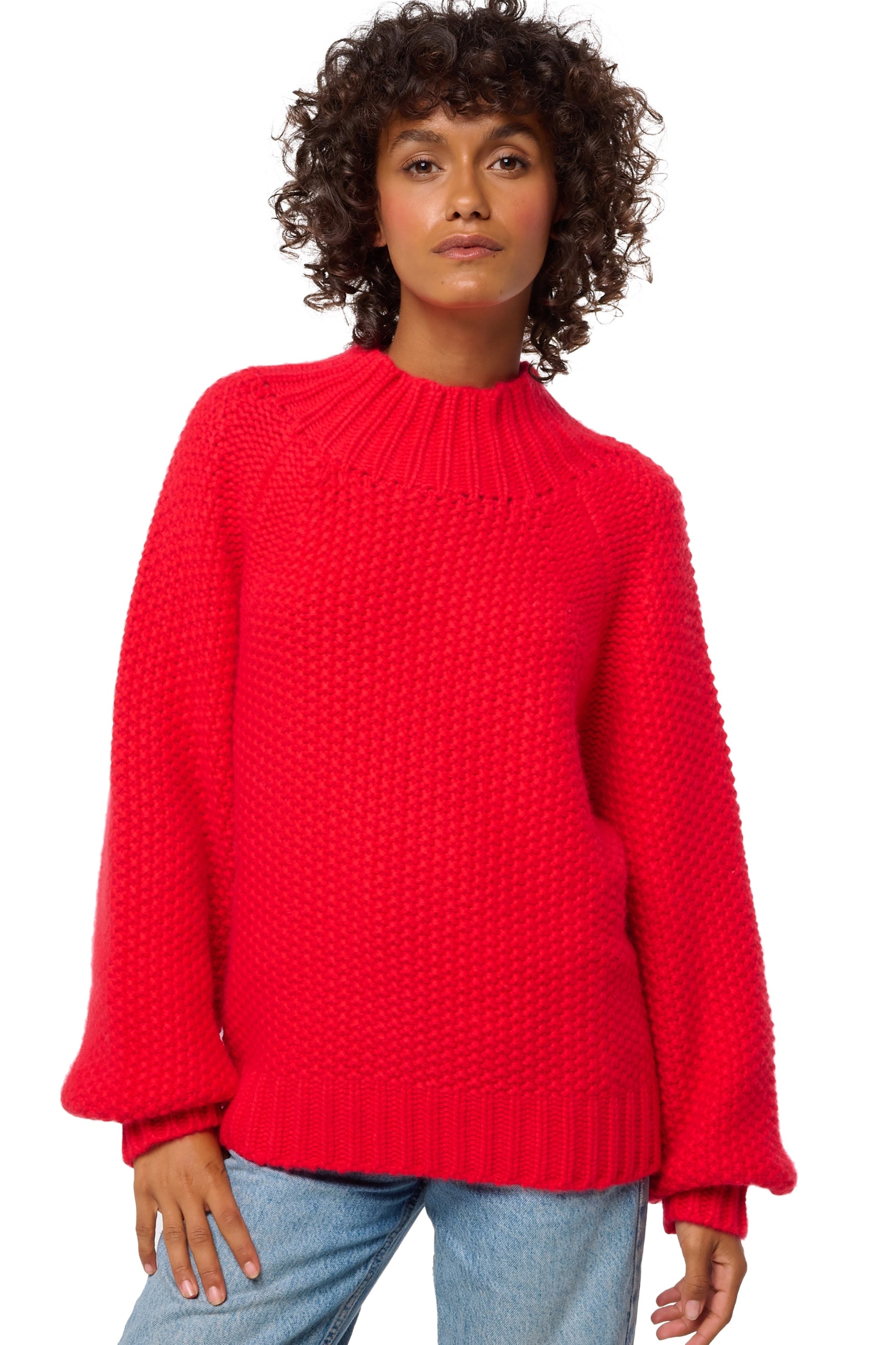Deutz women's cashmere jumper - red - Mahogany