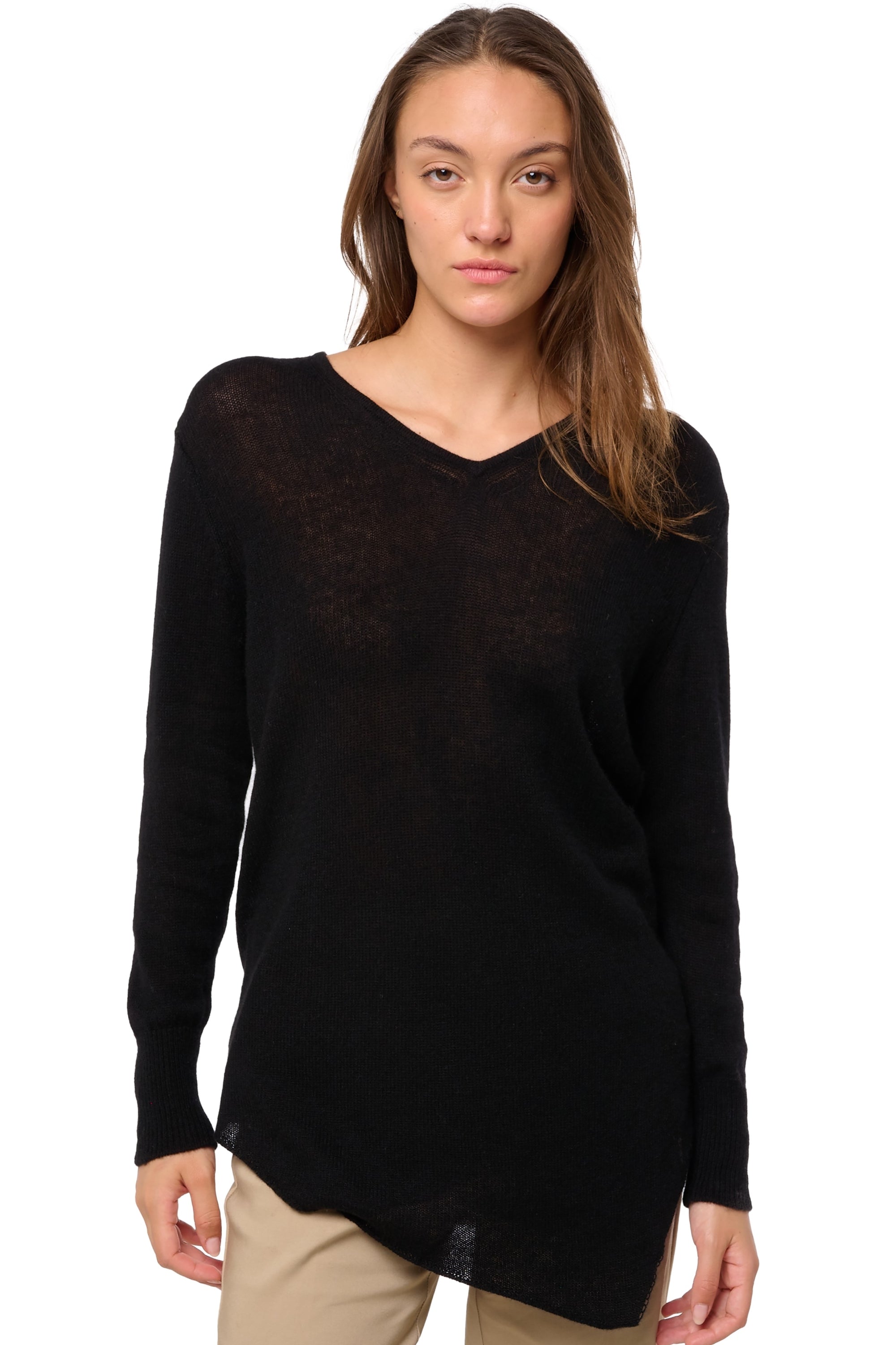 Dilou cashmere women's jumper - black - Mahogany