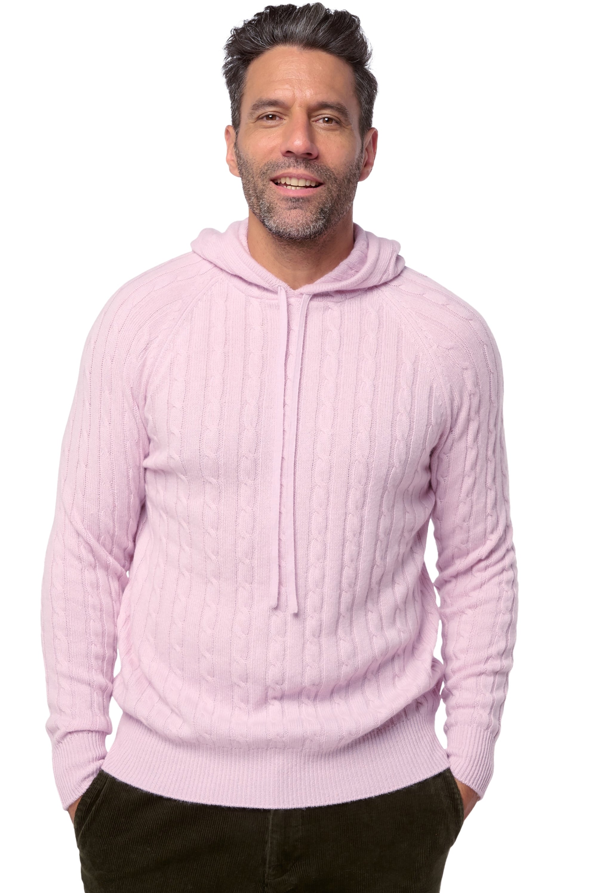 Detroit in cashmere for men - pale purple - Mahogany