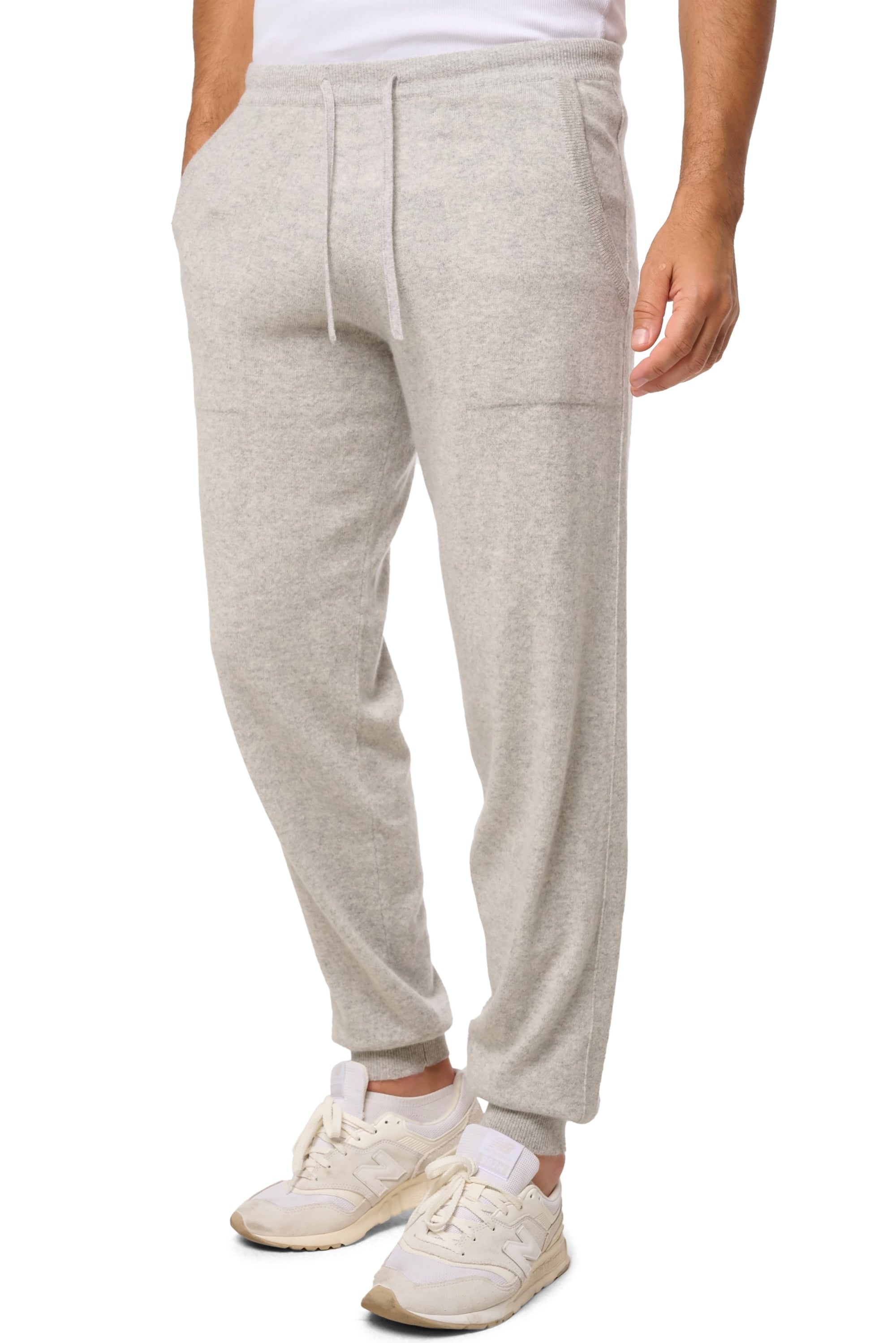 Sanaga in men's cashmere - flannel marl - Mahogany
