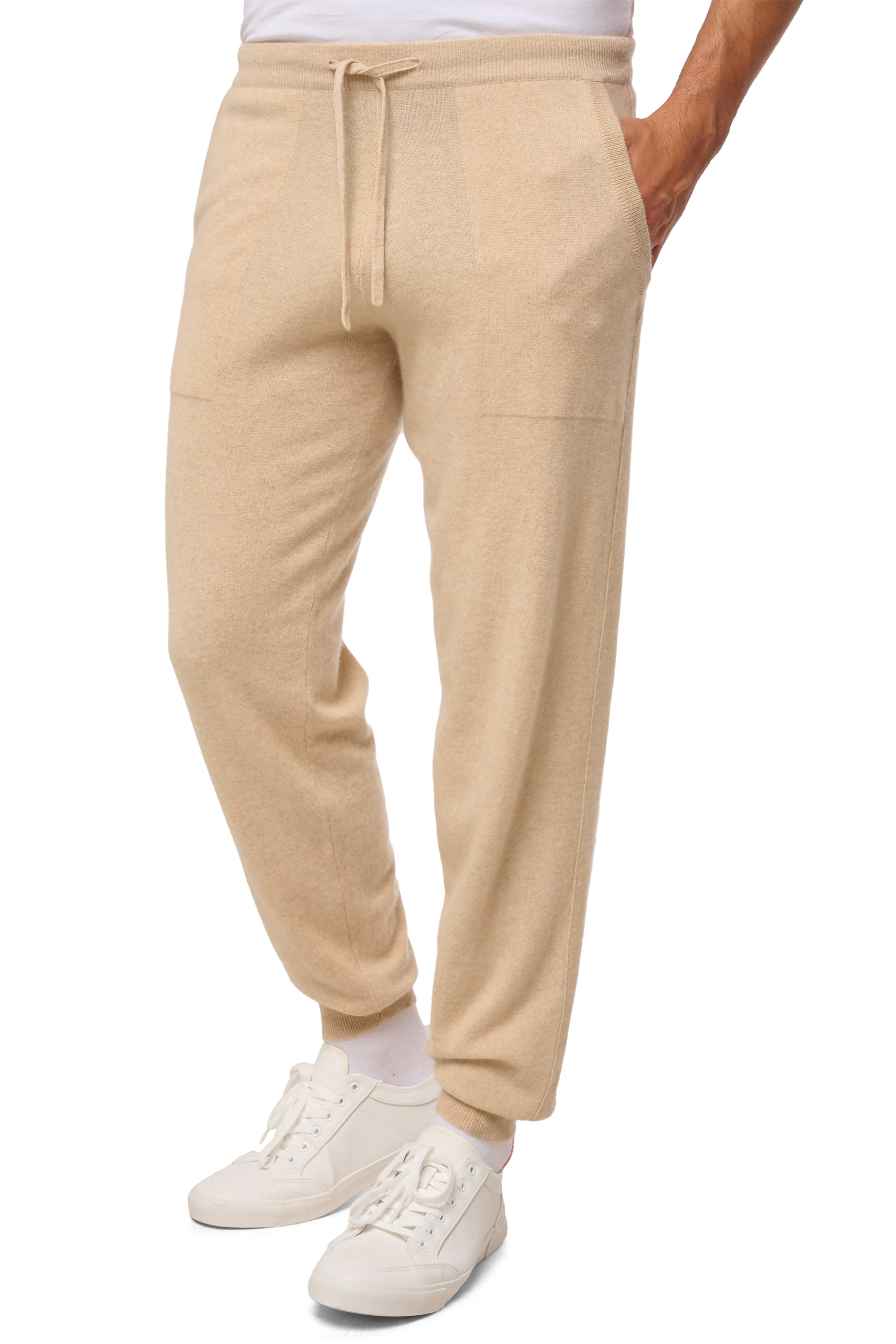 Sanaga in men's cashmere - natural beige - Mahogany