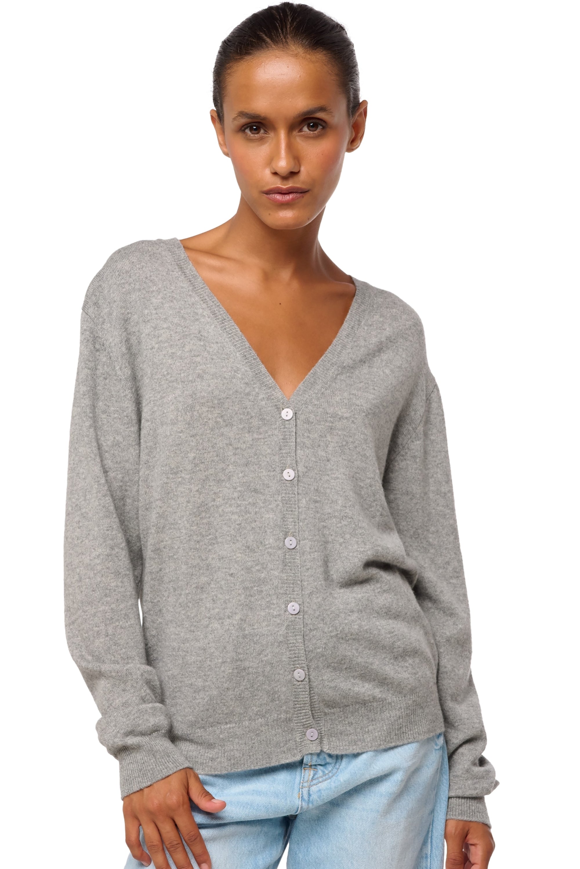 Taline women's cashmere jumper - husky - Mahogany