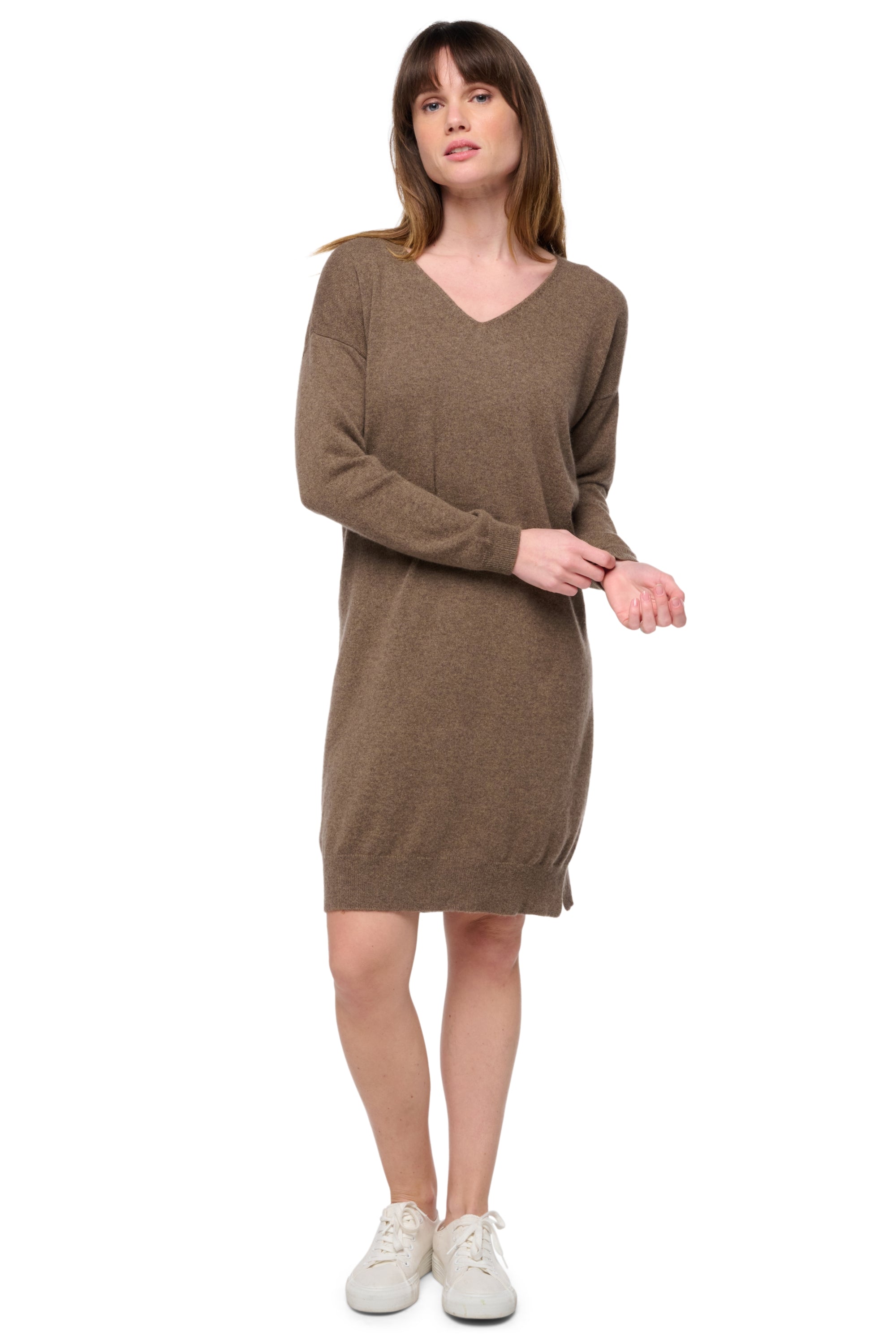 Syracuse in cashmere for women - natural dark brown - Mahogany