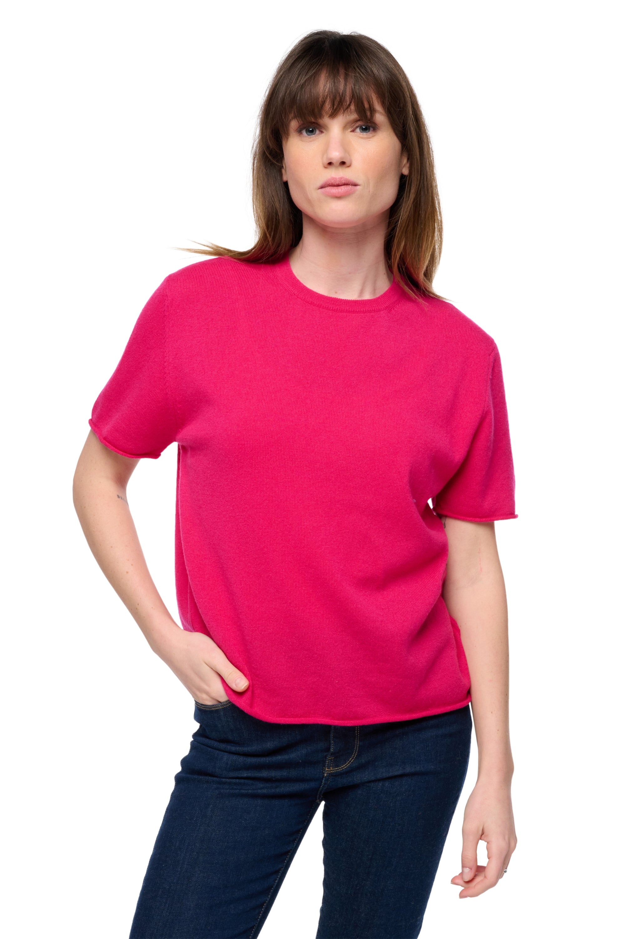 Seattle women's cashmere - lipstick - Mahogany