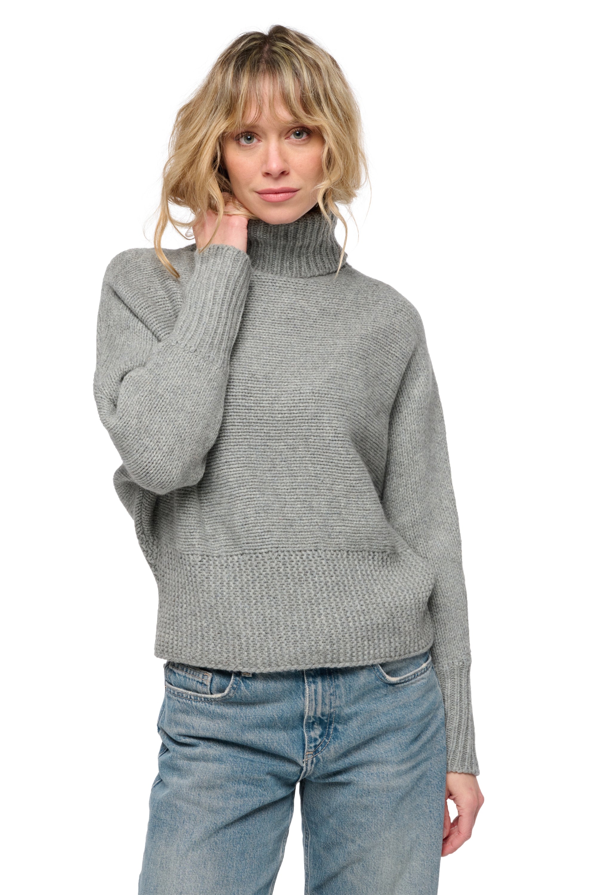 Sherbrook women's yak jumper - silver - Mahogany