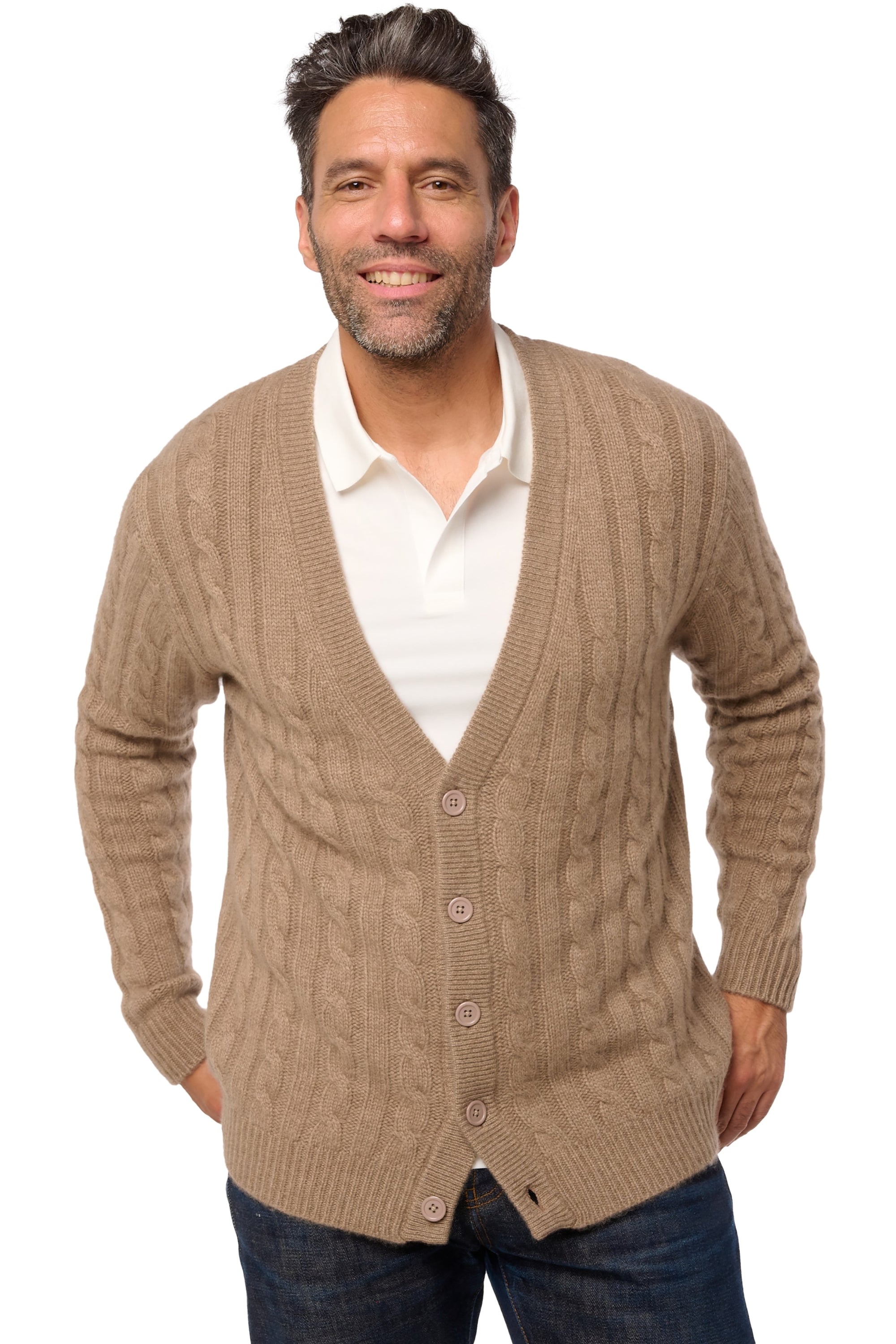 Dixon in cashmere for men - natural terra - Mahogany