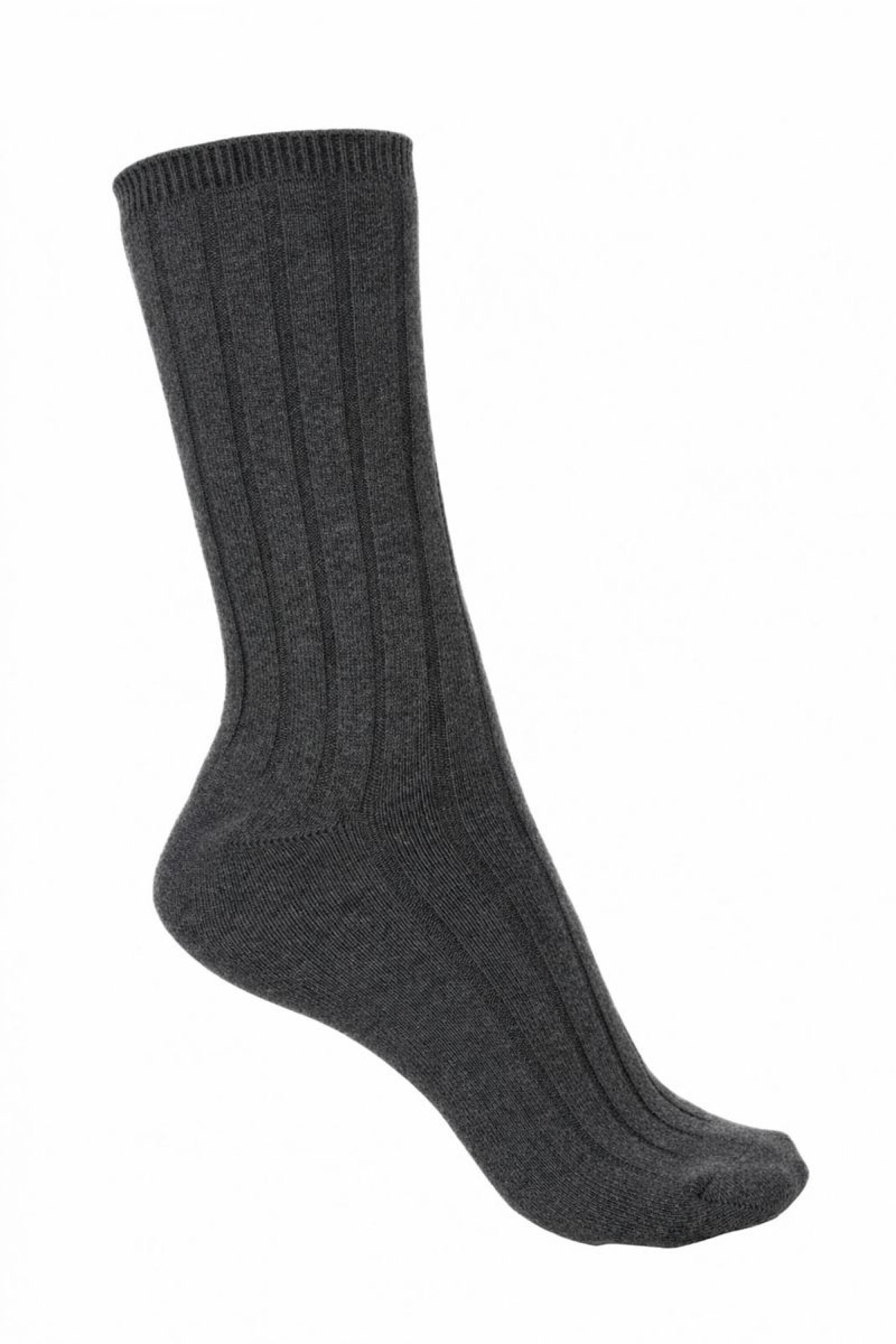 Dragibus in cashmere & elastane for women - marl anthracite - Mahogany