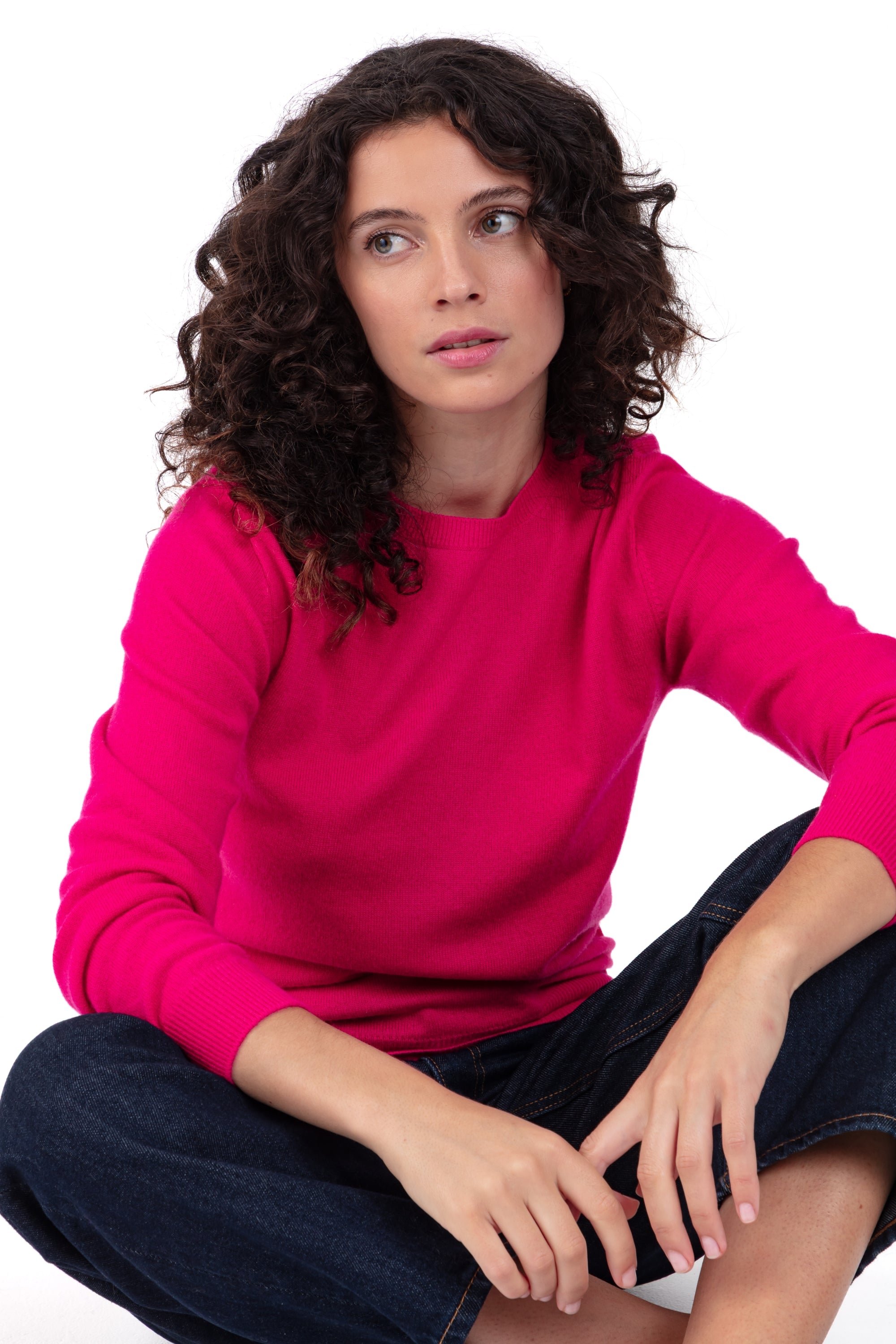 Thalia women's cashmere jumper - lipstick - Mahogany