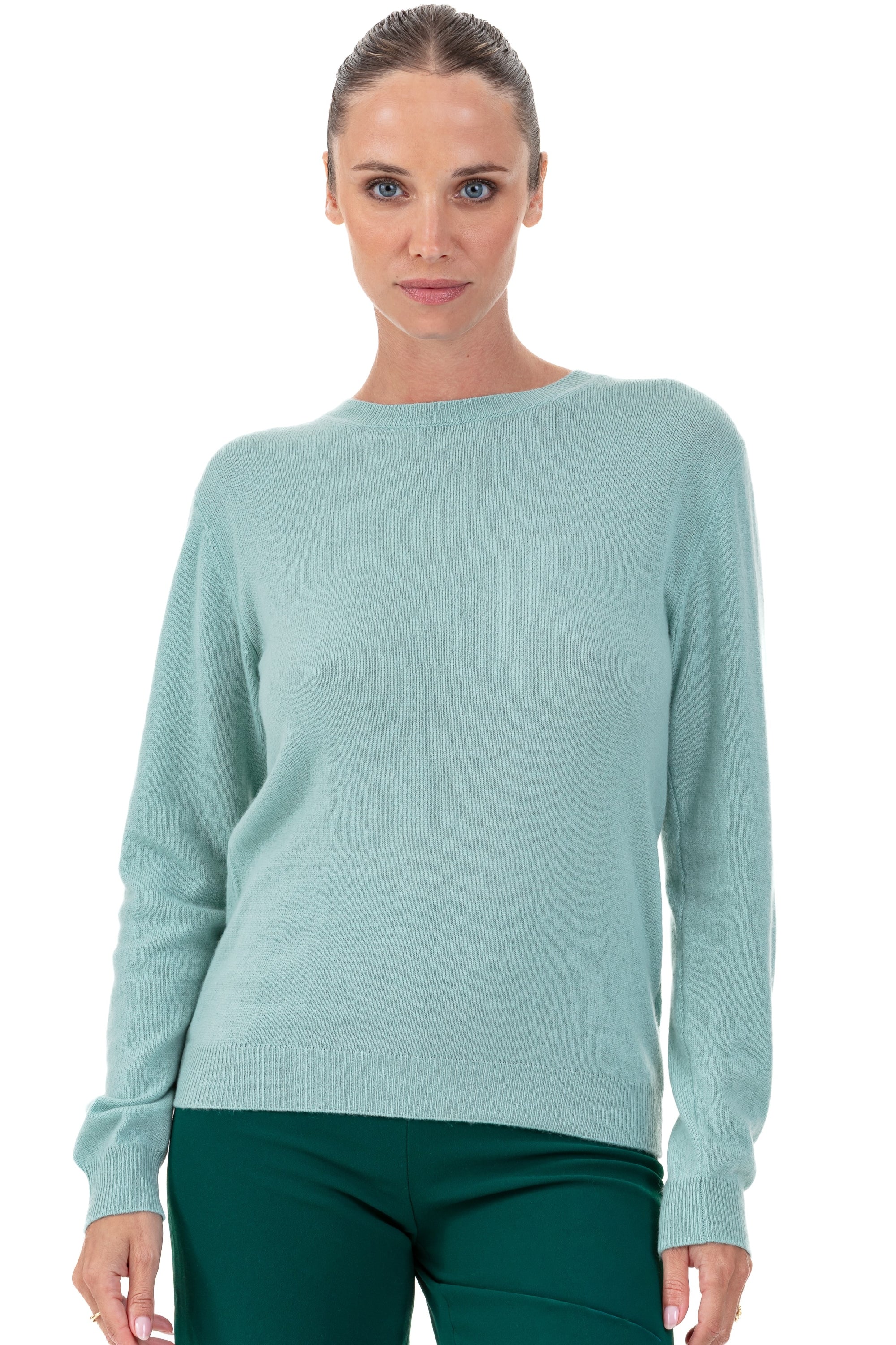 Thalia women's cashmere - sea foam - Mahogany