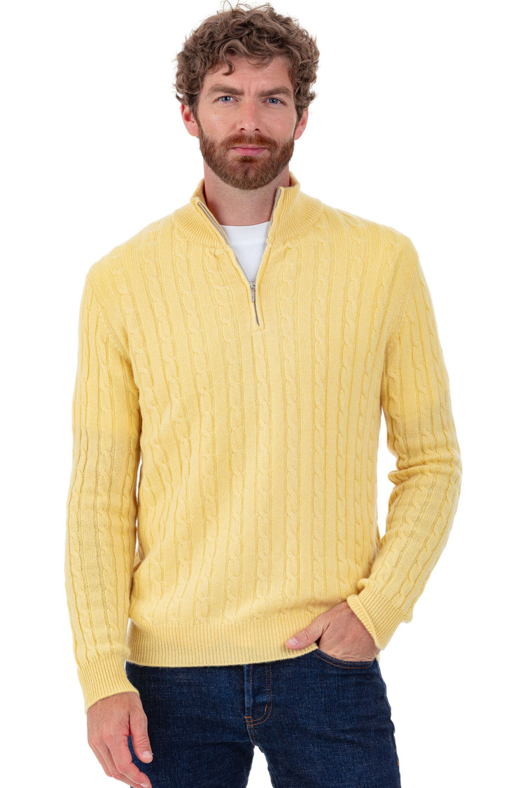 Taurus in cashmere for men - pina colada - Mahogany