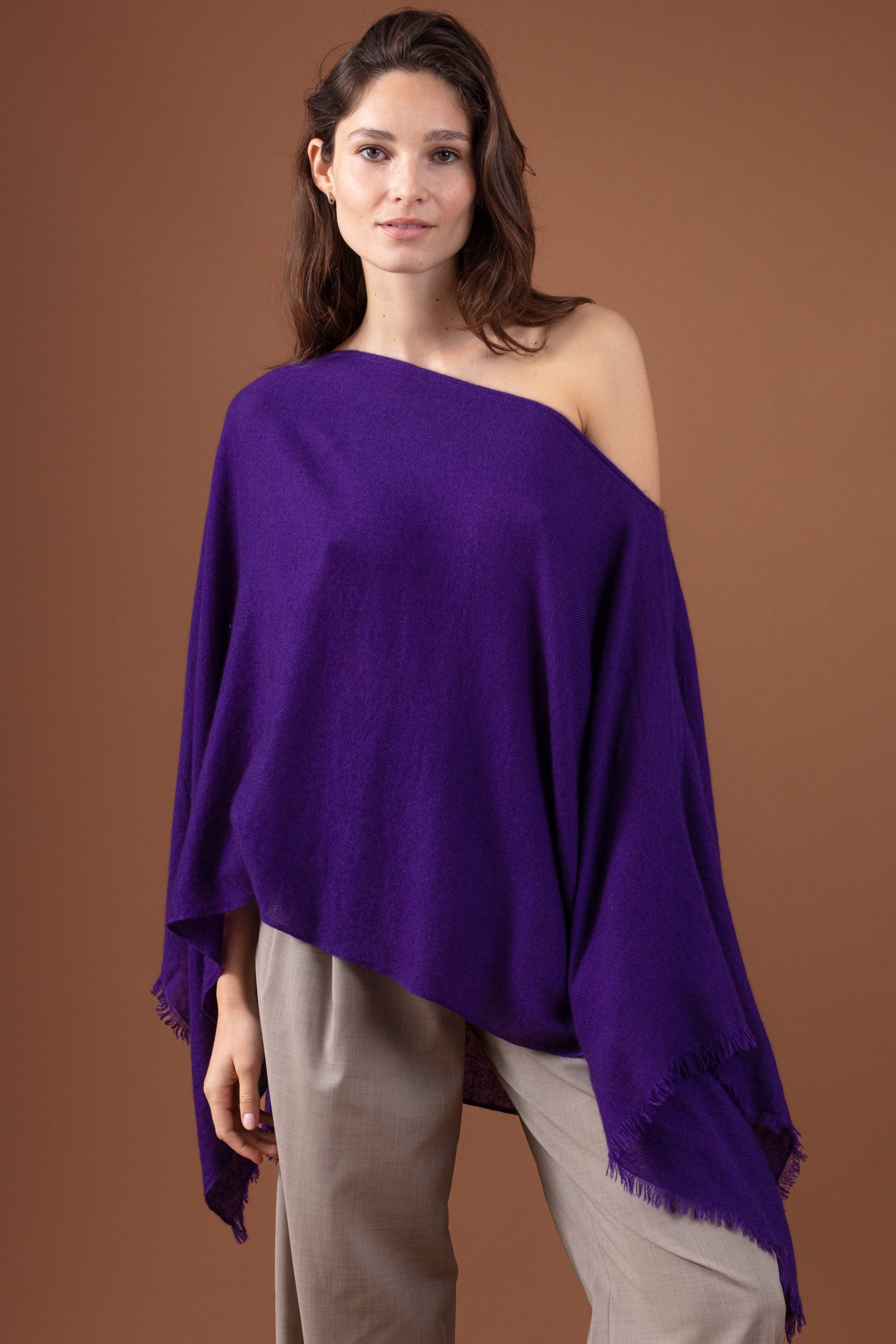 Tokyo in cashmere for women - majesty - Mahogany
