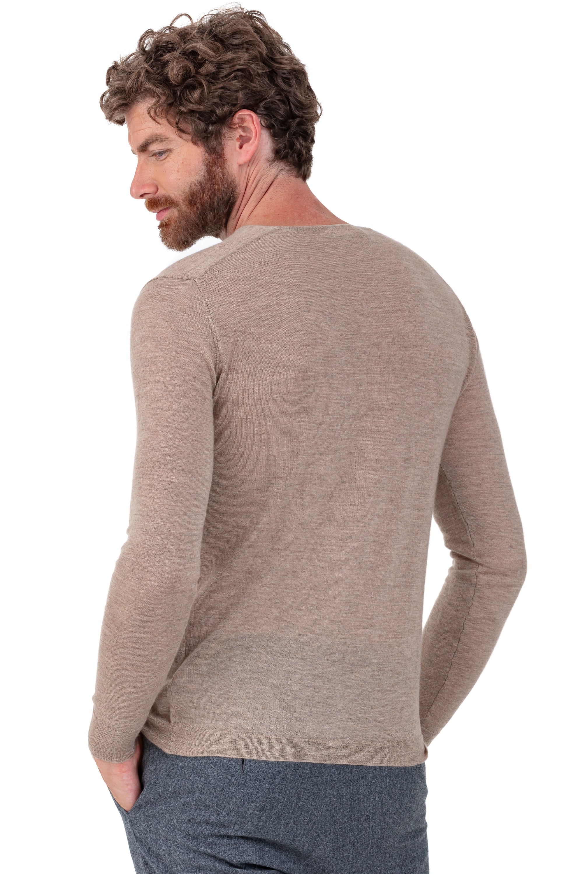 Leopaul en duvet de cachemire homme - Vue 2 - vison - Mahogany