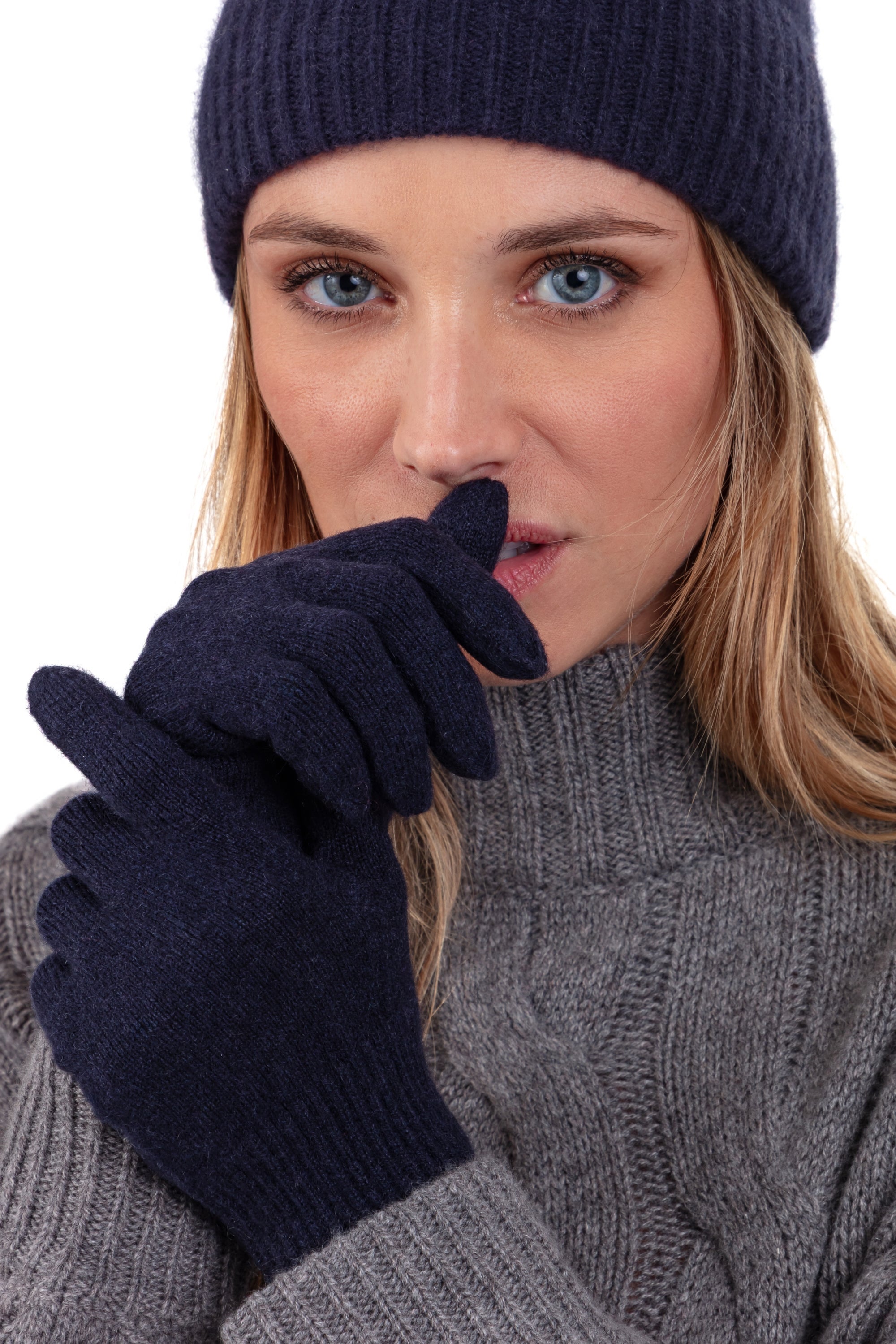 Pewpew cashmere & elastane women's jumper - dark navy - Mahogany