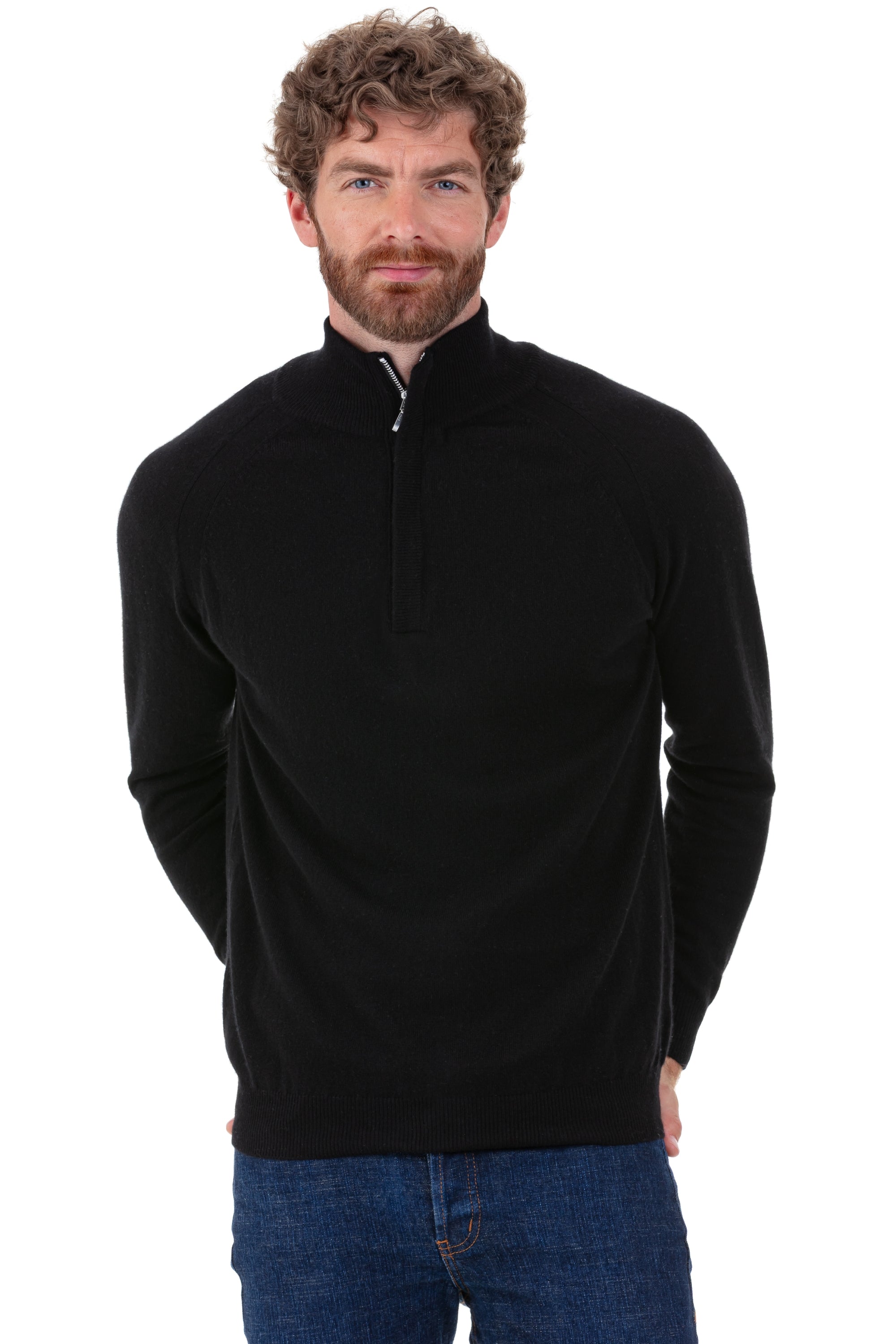 Phyleas in cashmere for men - black - Mahogany