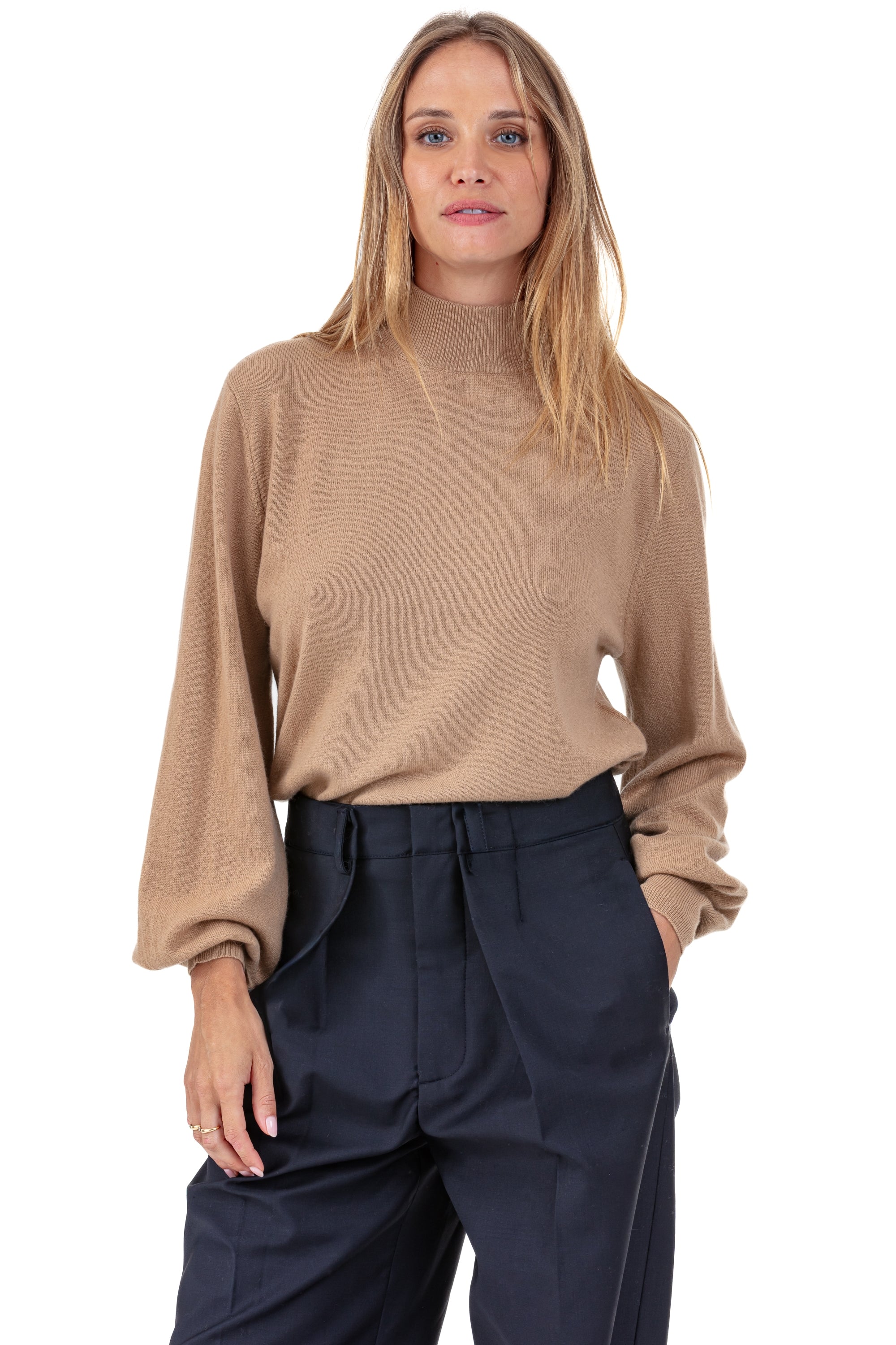 Pia en cachemire femme - Vue 1 - camel - Mahogany