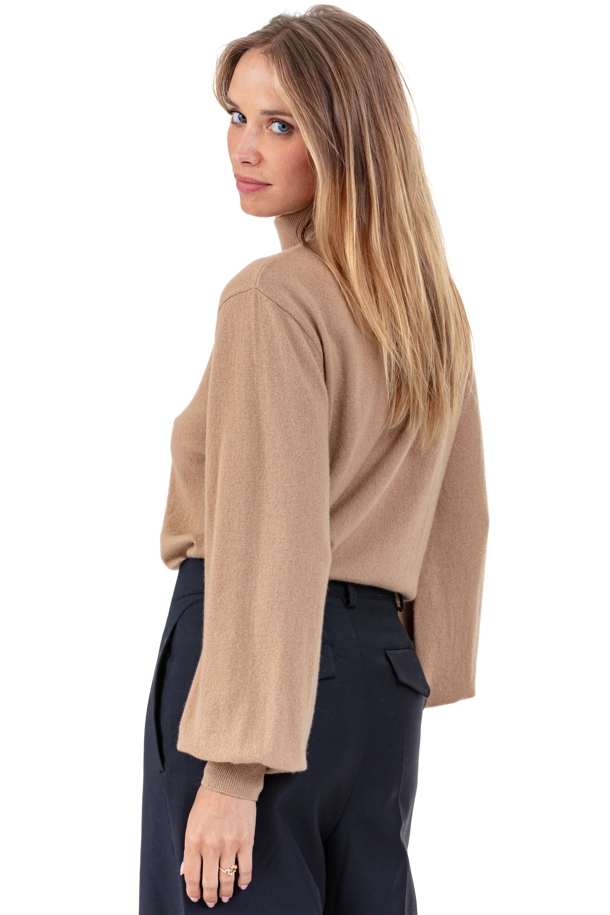 Pia en cachemire femme - Vue 2 - camel - Mahogany