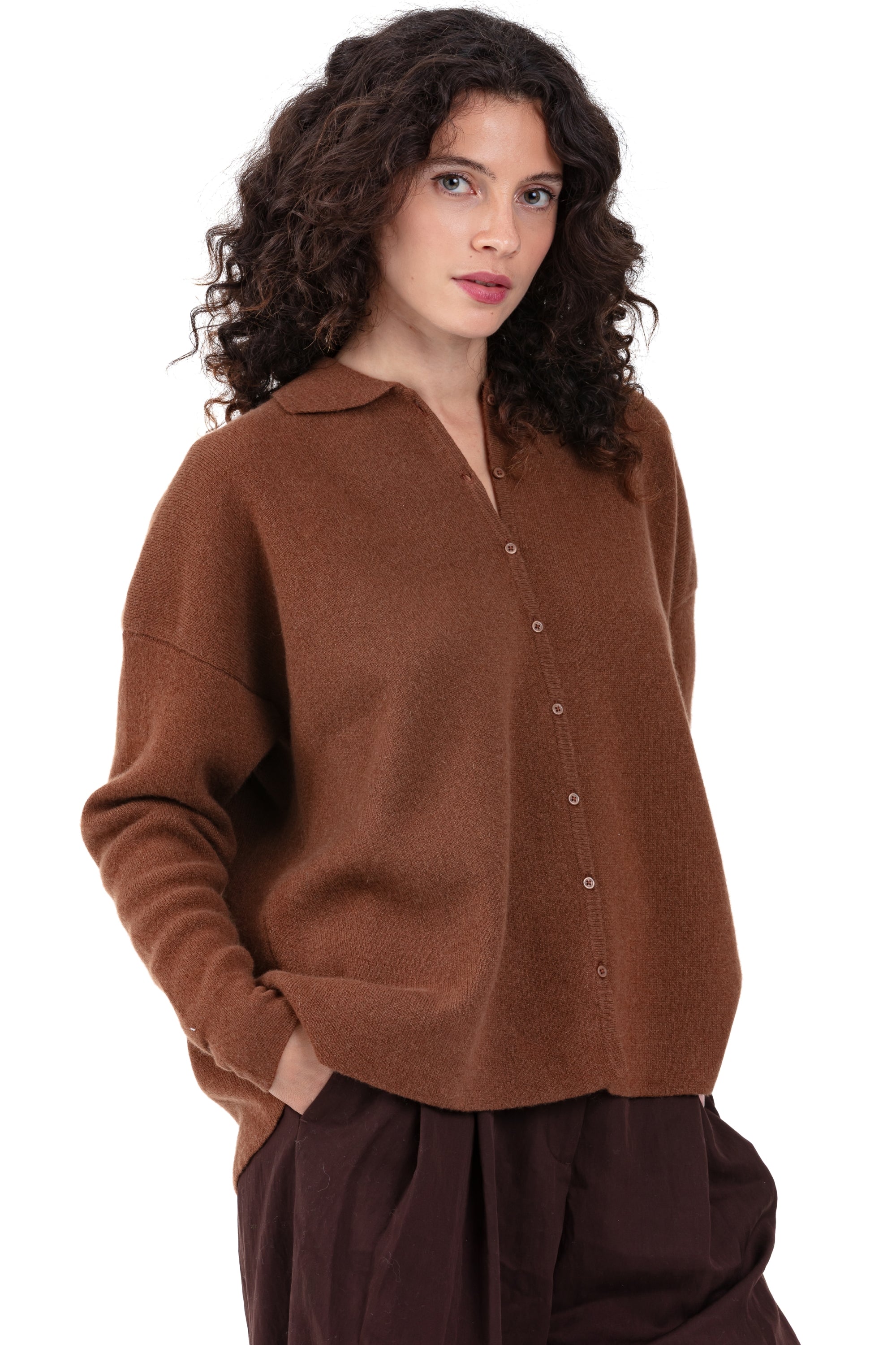 Poppy women's cashmere - syrup - Mahogany